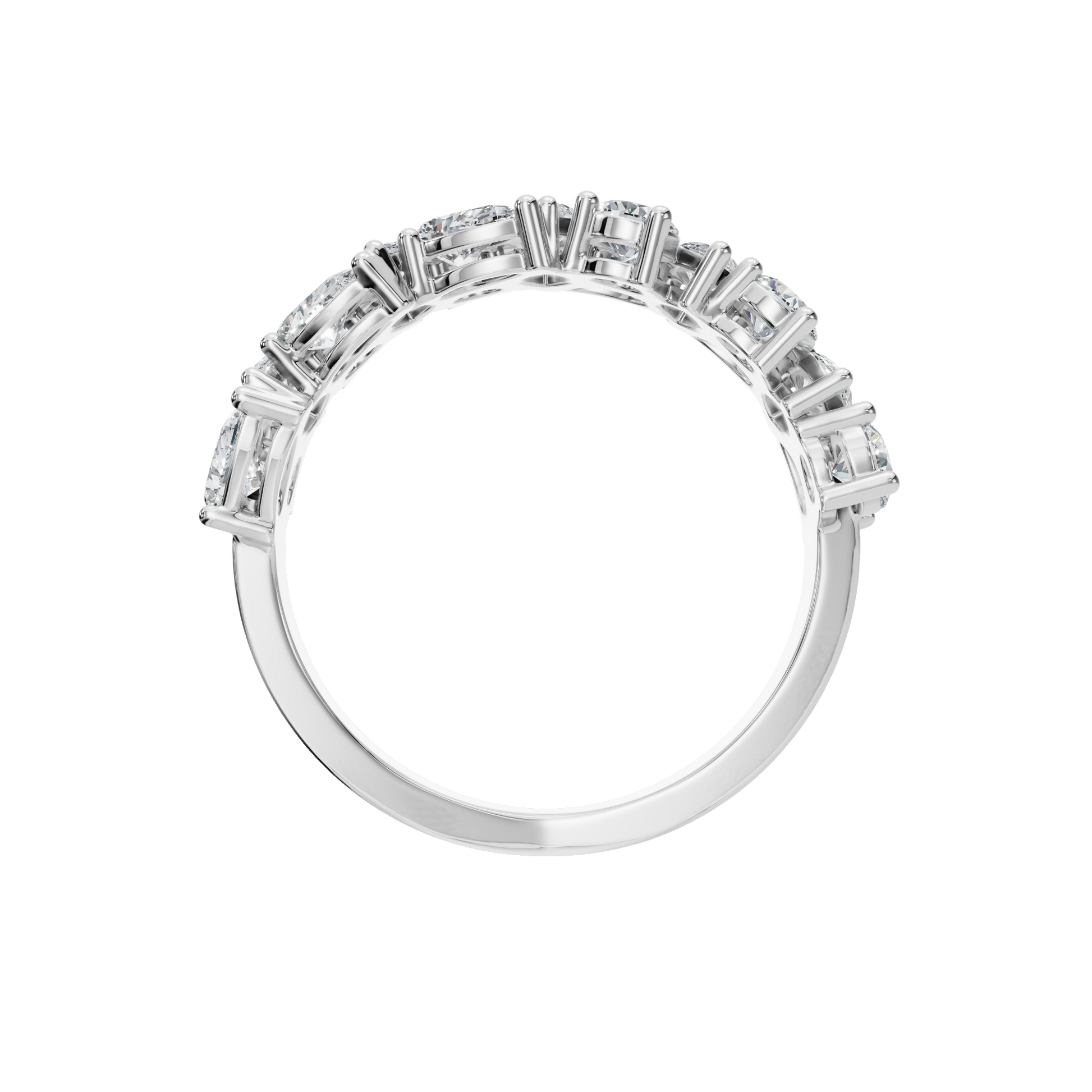 Bridal Eternity Band with Marquise Diamonds