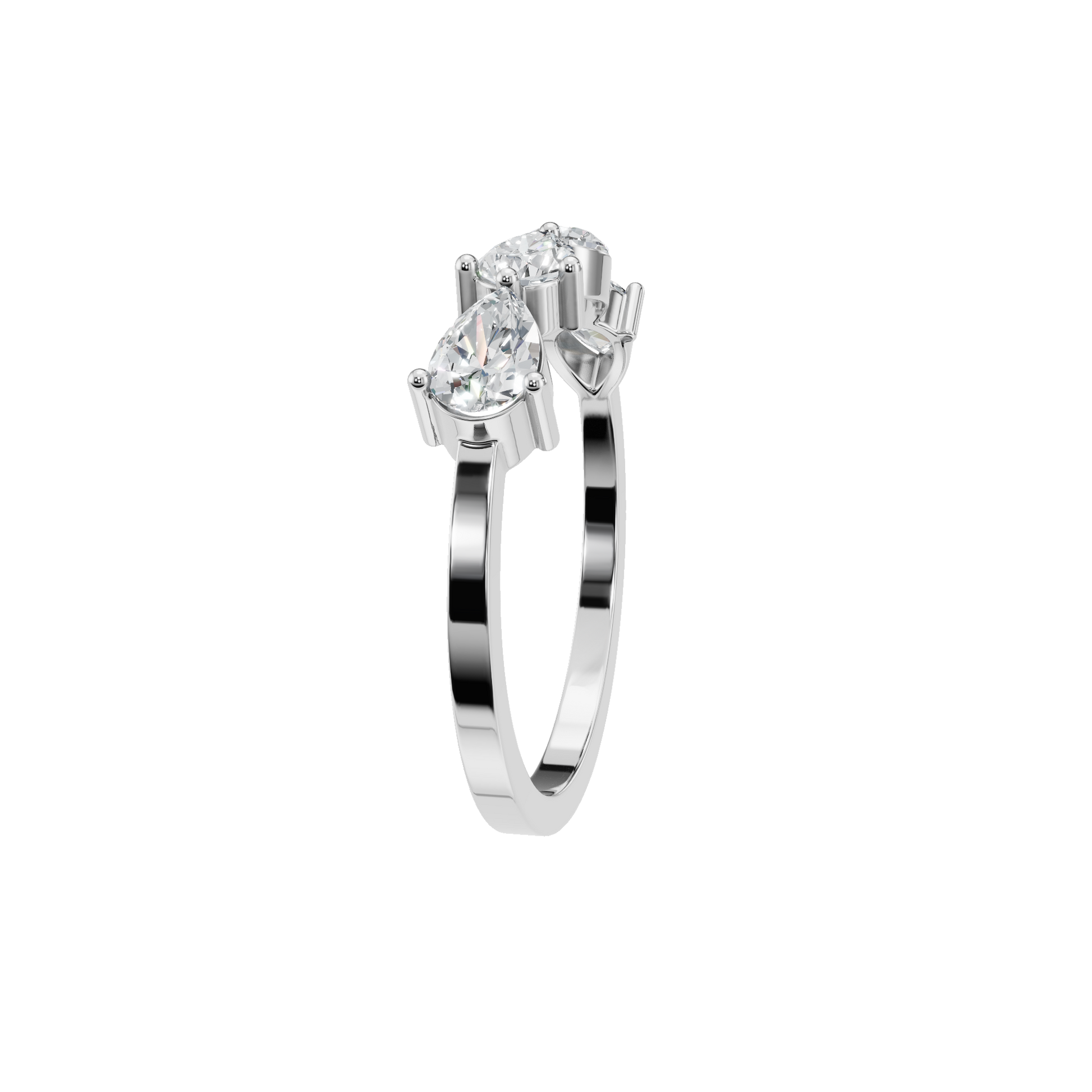 Heirloom-Inspired Pear Cut Lab Grown Diamond Band