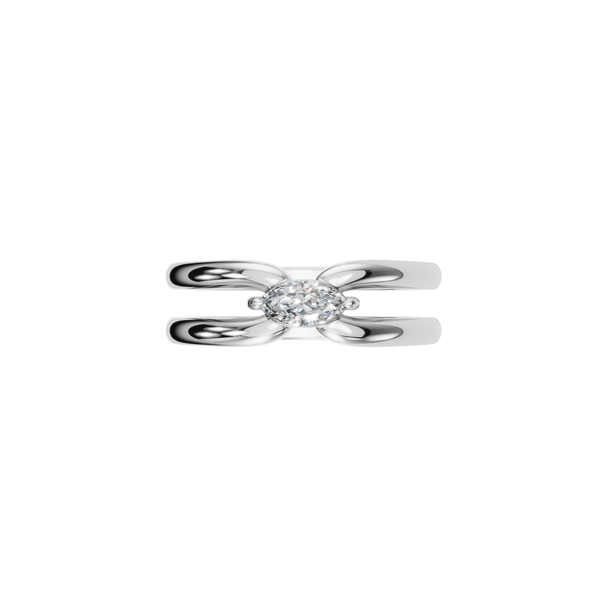 Couture Marquise Diamond Open Ring