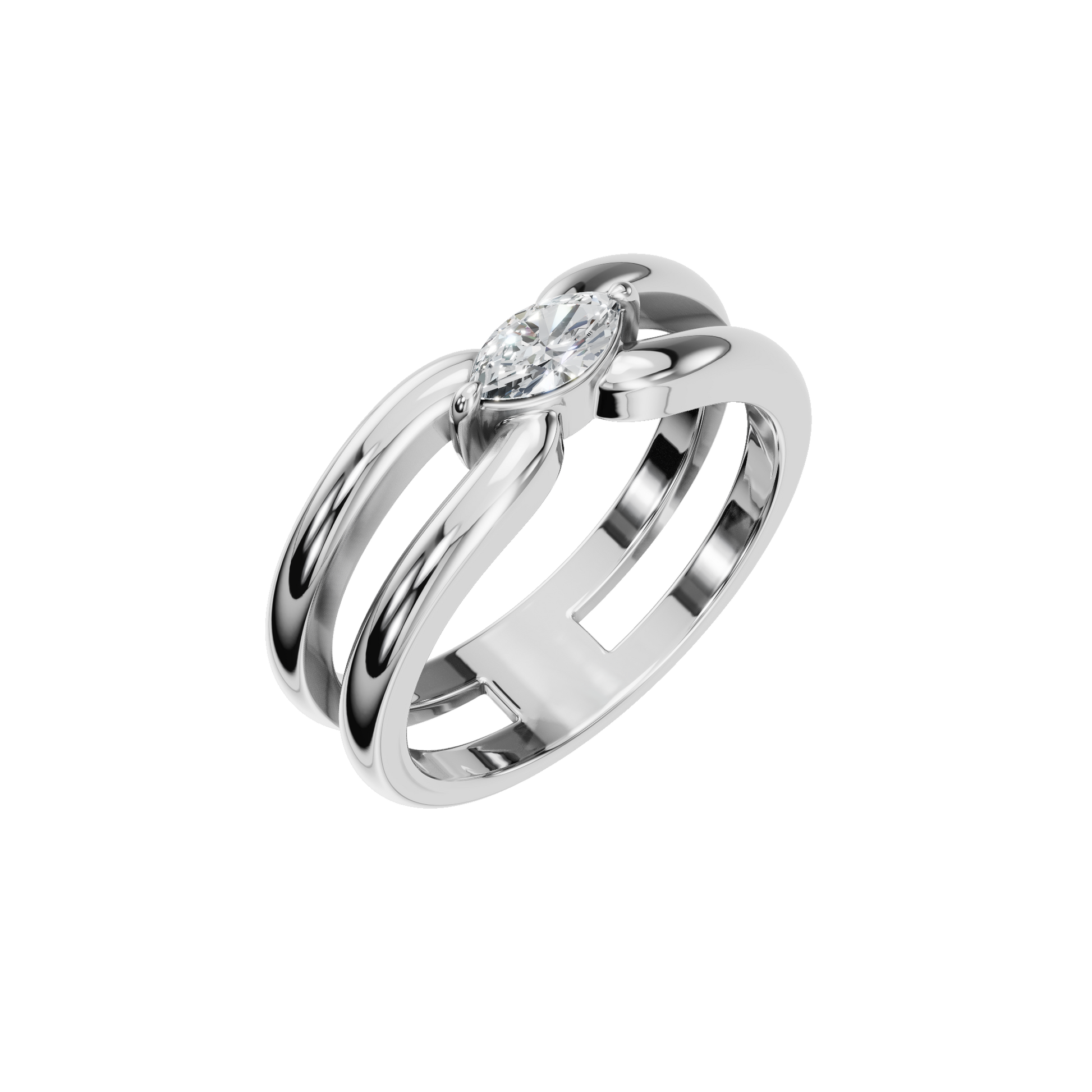 Couture Marquise Diamond Open Ring