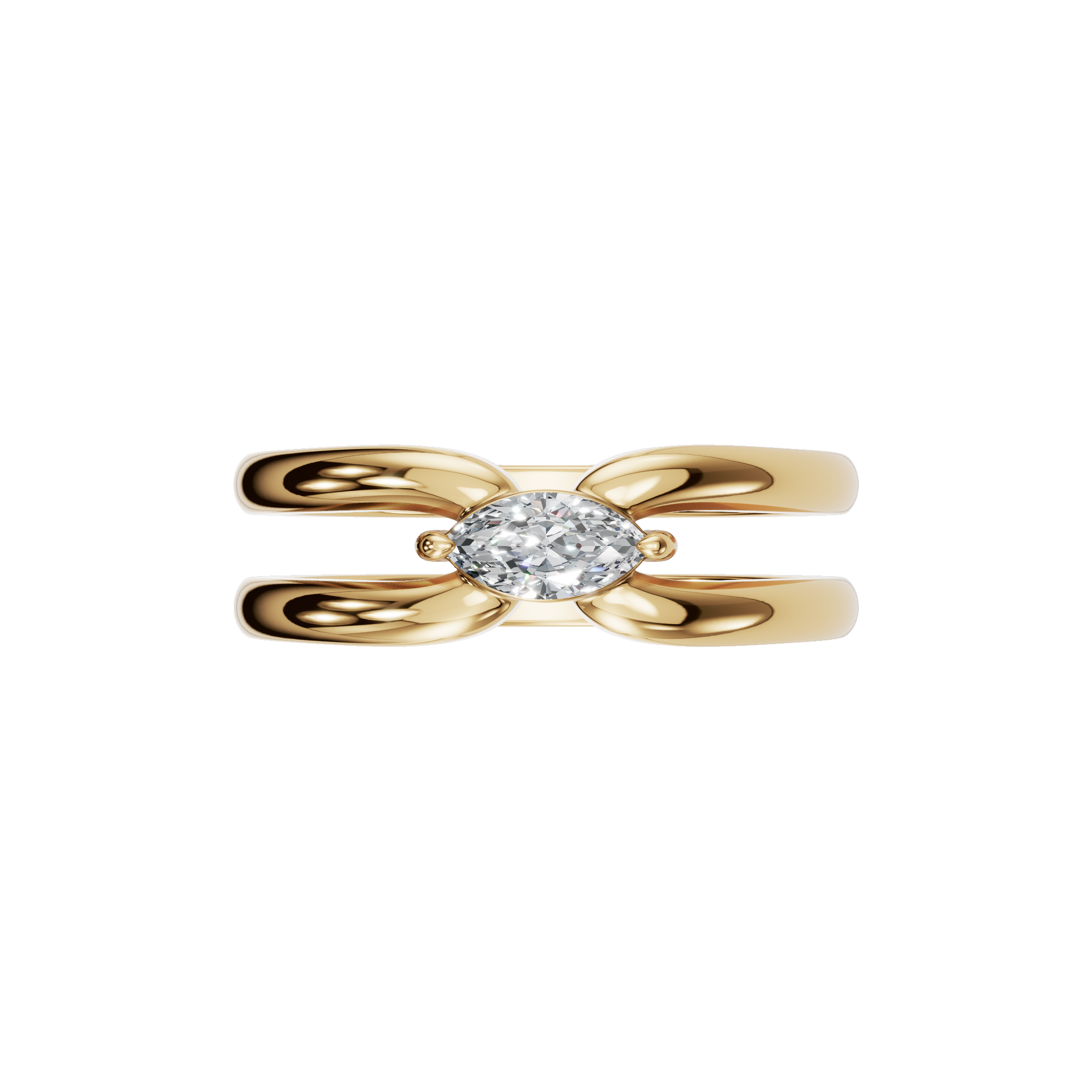 Couture Marquise Diamond Open Ring
