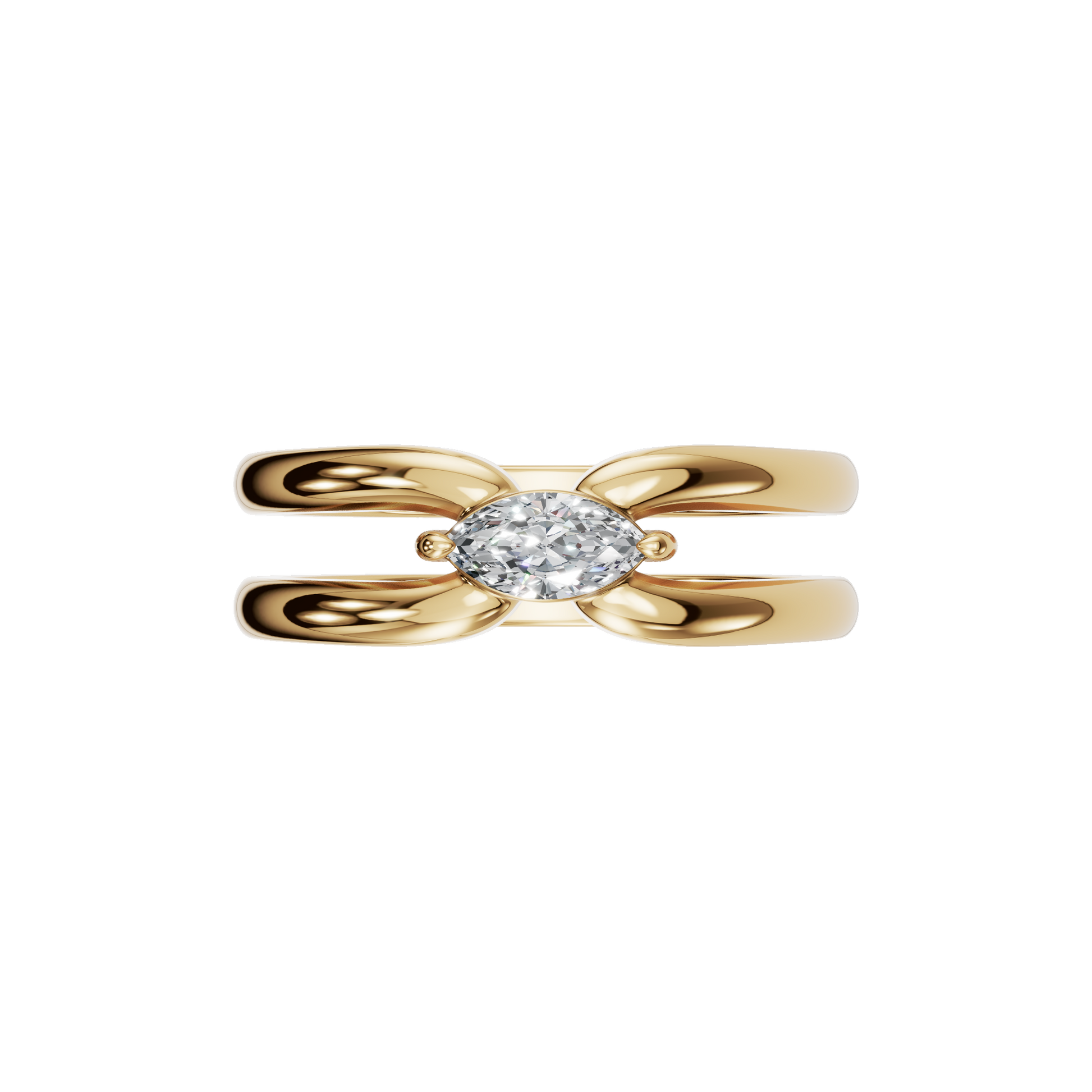 Couture Marquise Diamond Open Ring
