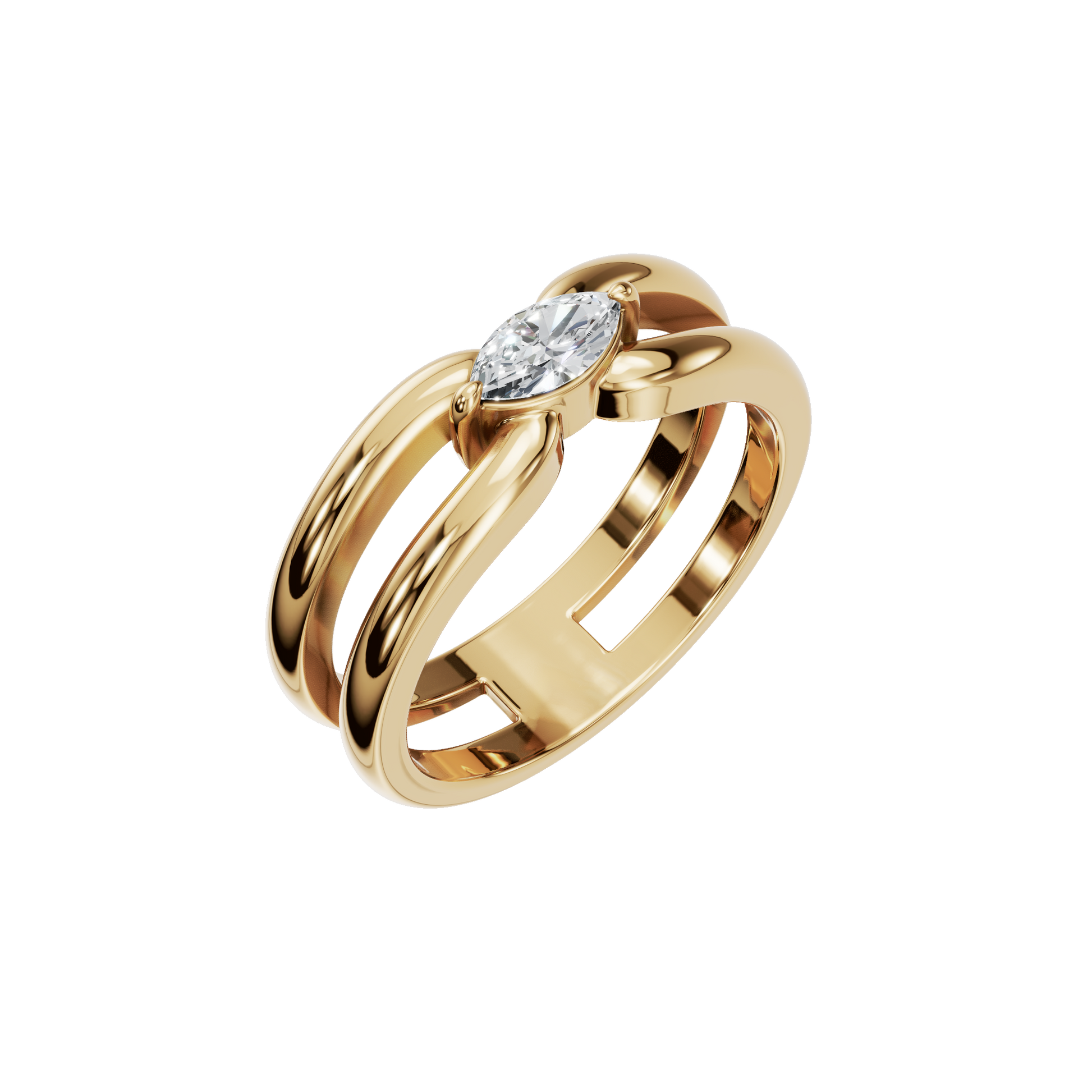 Couture Marquise Diamond Open Ring