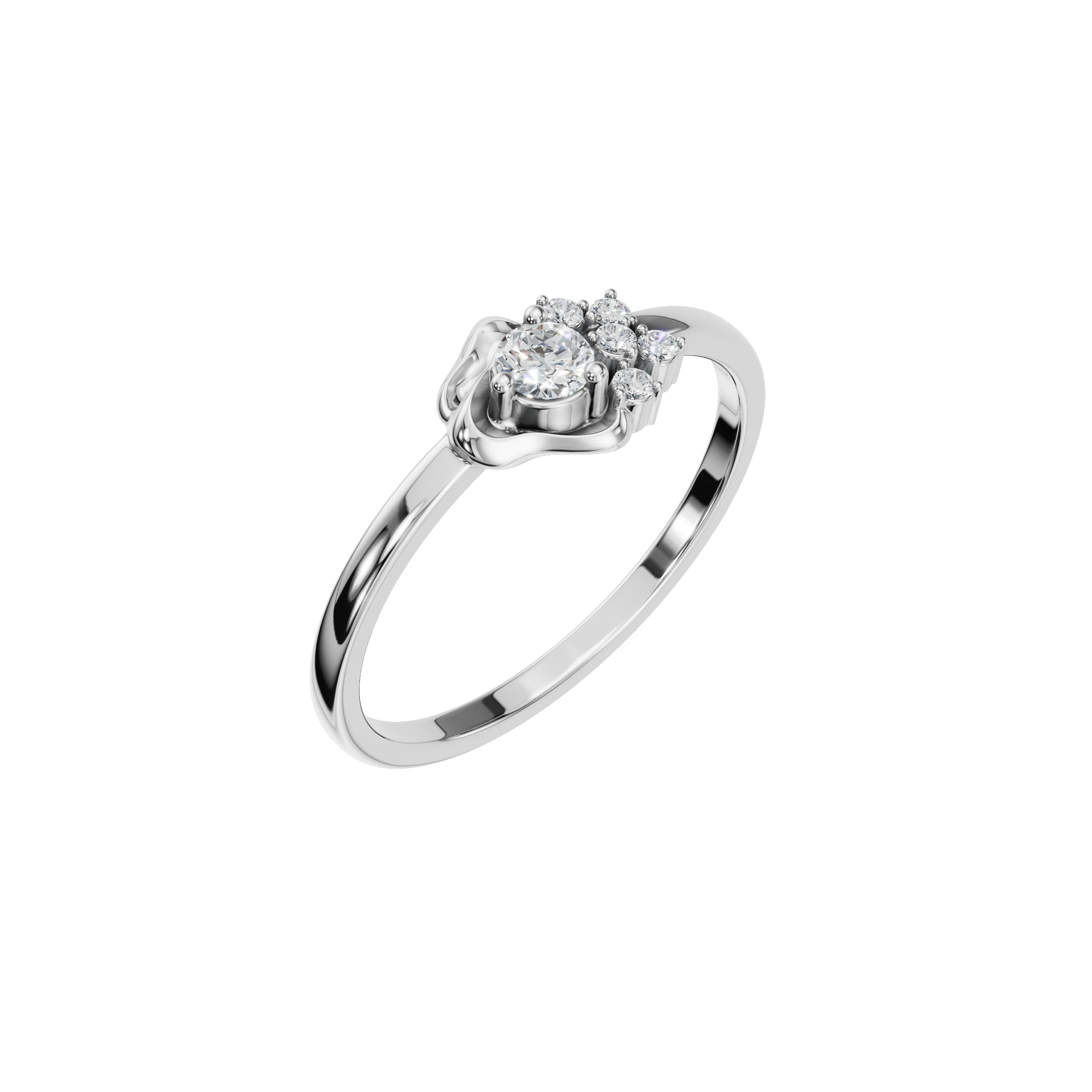 Mother’s Day Heritage Floral Lab Grown Diamond Ring