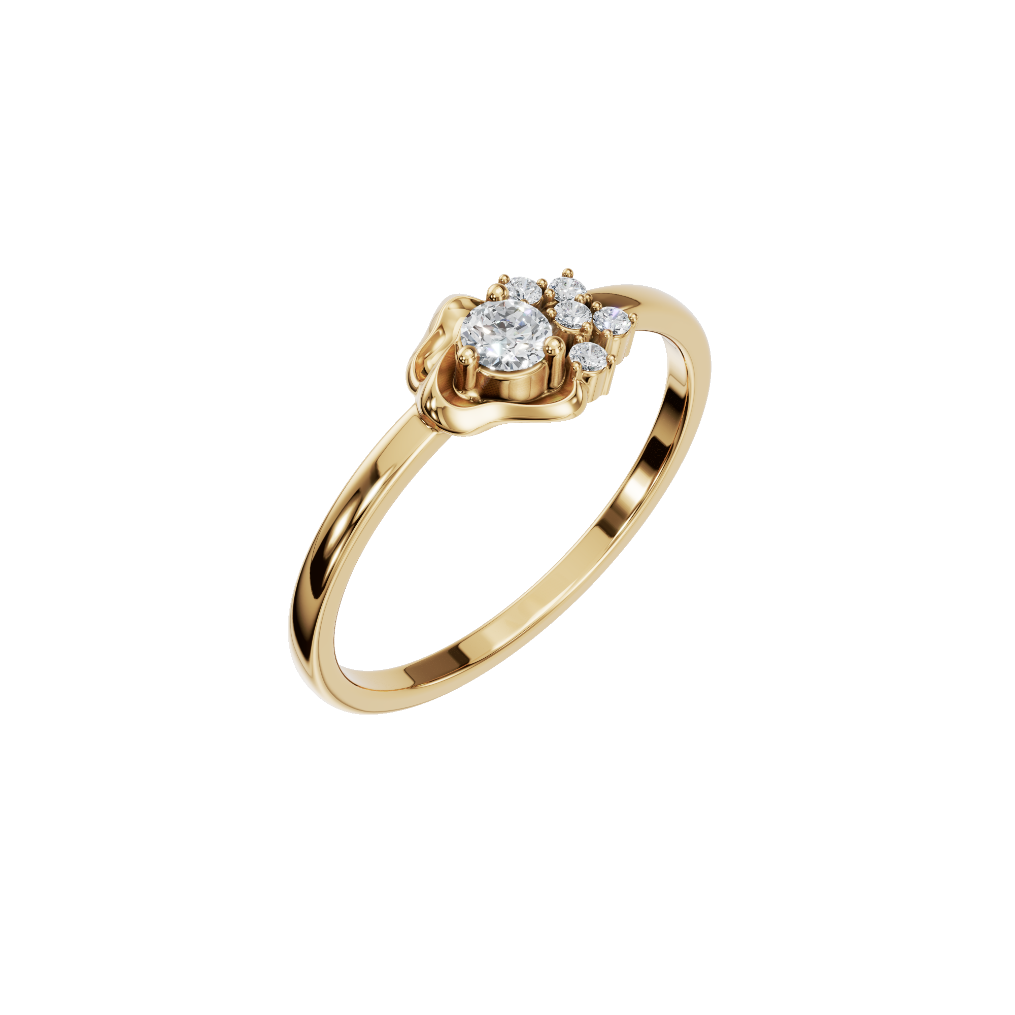 Mother’s Day Heritage Floral Lab Grown Diamond Ring