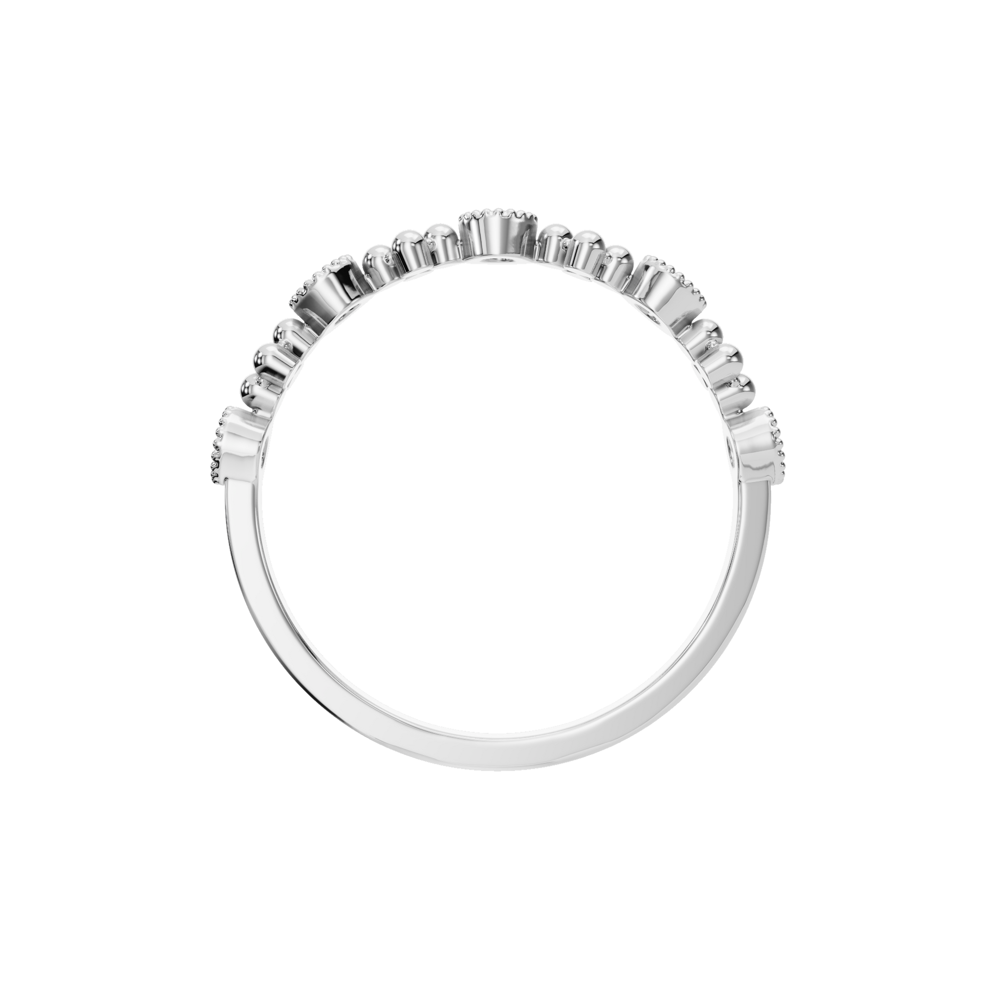 Classic Milgrain Lab Grown Diamond Ring