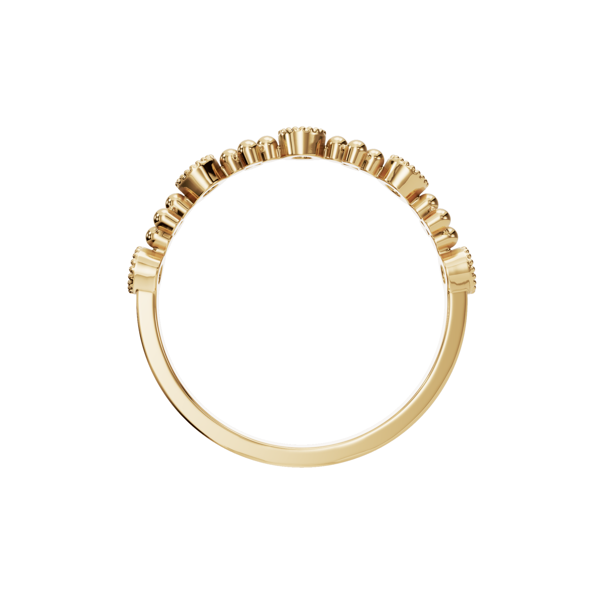 Classic Milgrain Lab Grown Diamond Ring