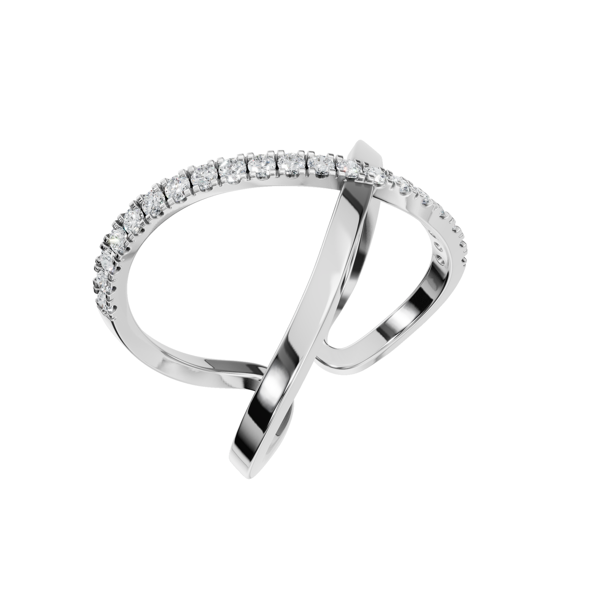 Timeless Lab Grown Diamond Overlap Ring – Premium Holiday Gift