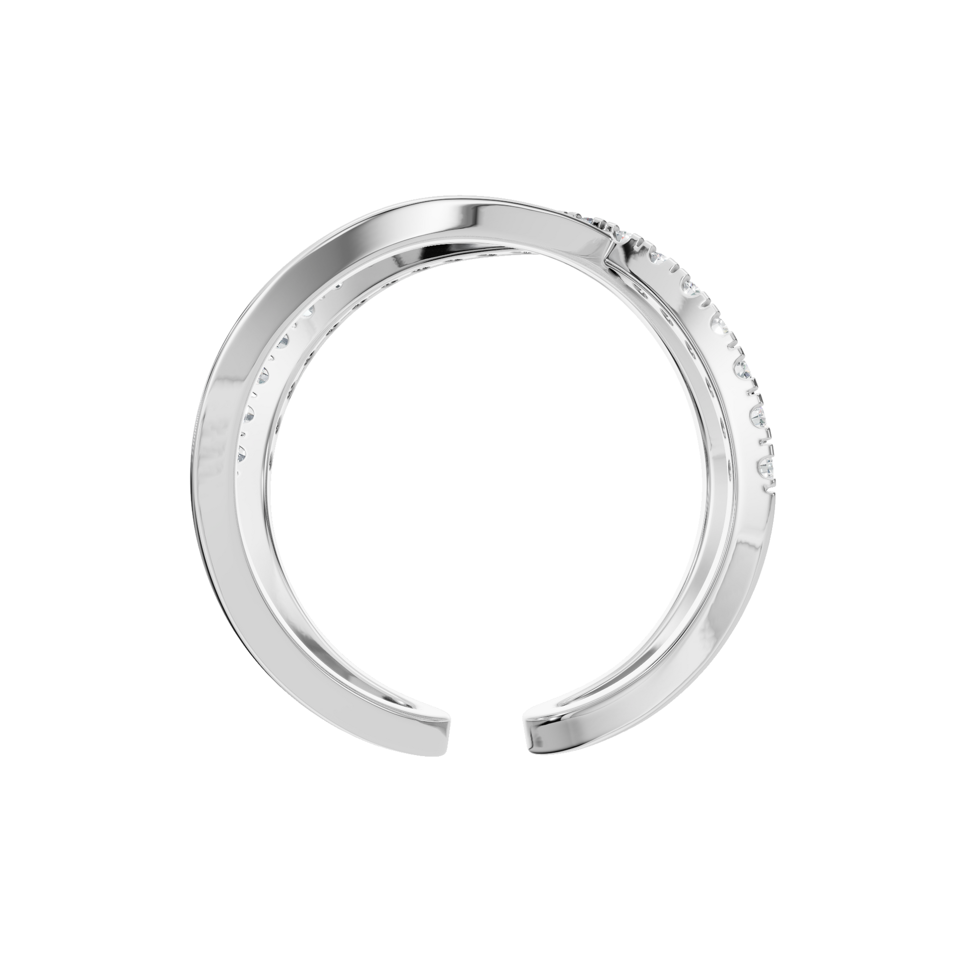 Timeless Lab Grown Diamond Overlap Ring – Premium Holiday Gift