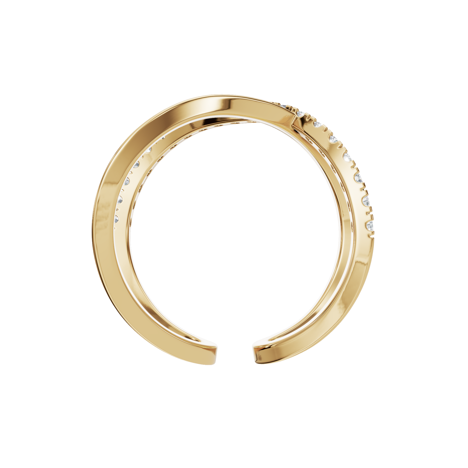 Timeless Lab Grown Diamond Overlap Ring – Premium Holiday Gift