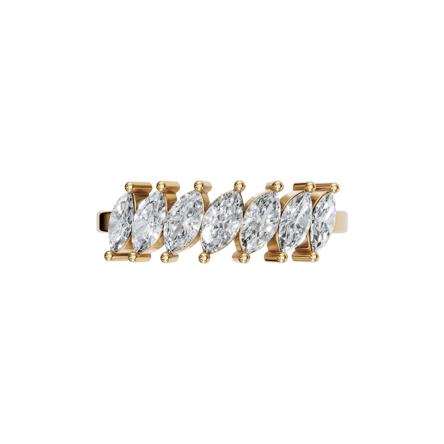 Marquise Lab Diamond Ring For Anniversary Gift