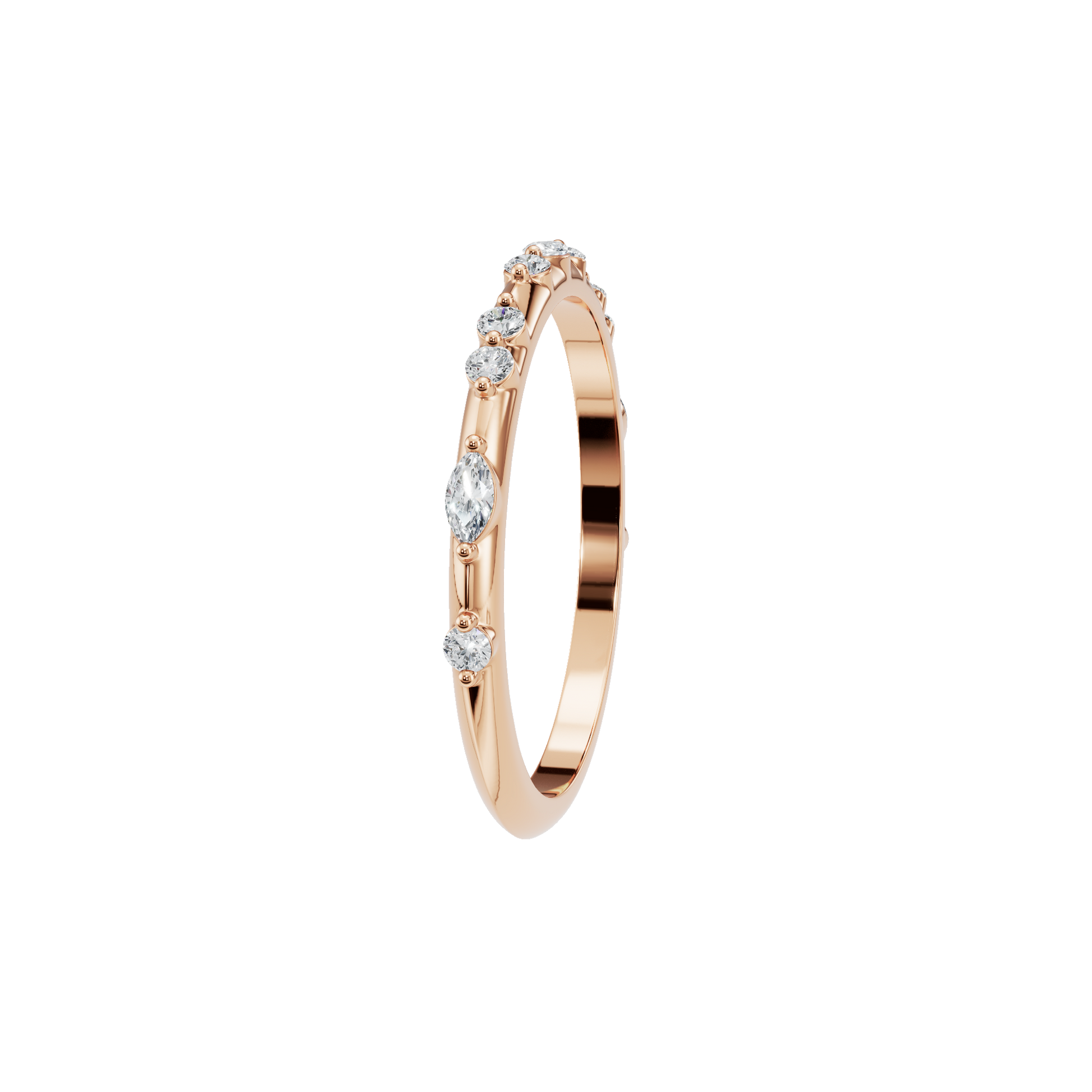 Lab Grown Diamond Eternity Style Delicate Prong Set Band