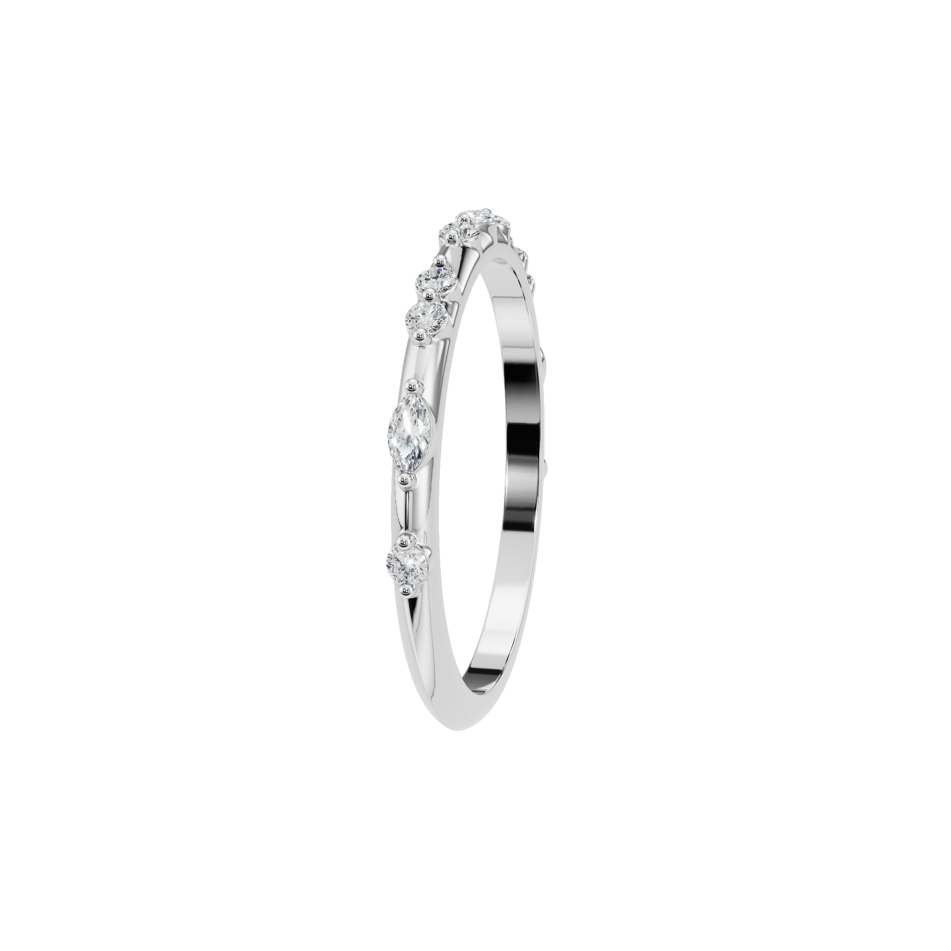 Lab Grown Diamond Eternity Style Delicate Prong Set Band