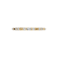 Round & Marquise Diamond Alternating Eternity Band in Gold
