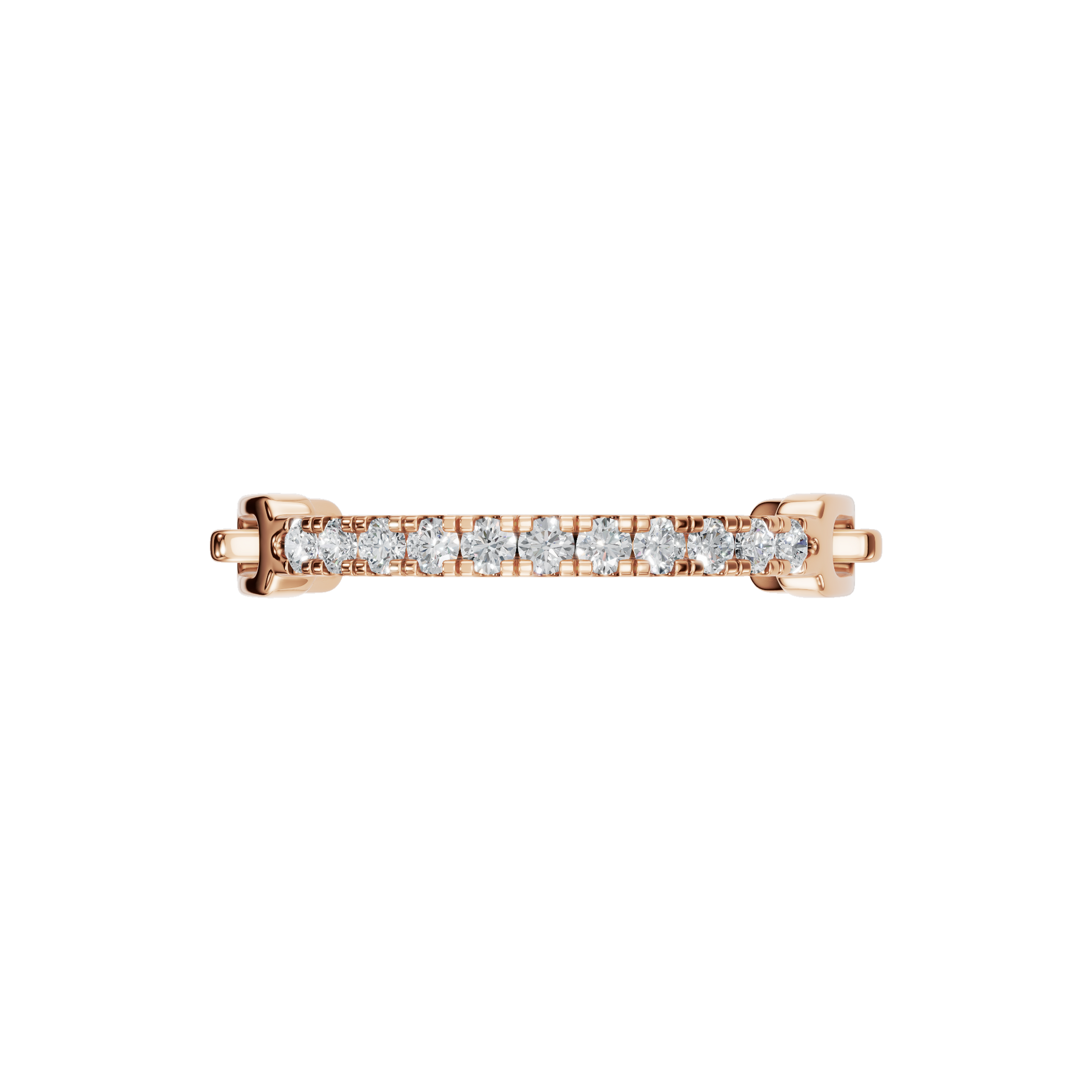 Round Diamond Knot Ring in Gold | Elegant Pave Diamond Statement Ring