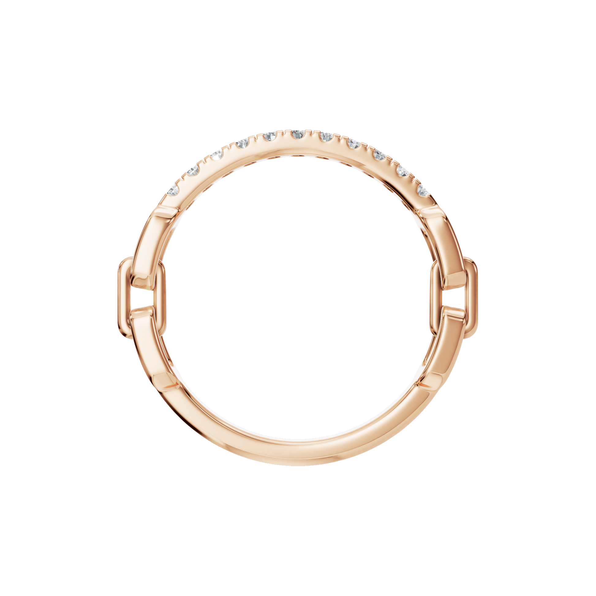 Round Diamond Knot Ring in Gold | Elegant Pave Diamond Statement Ring