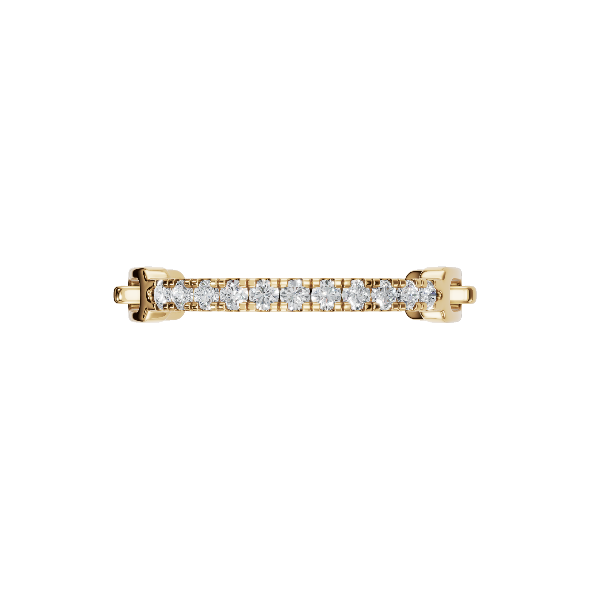 Round Diamond Knot Ring in Gold | Elegant Pave Diamond Statement Ring