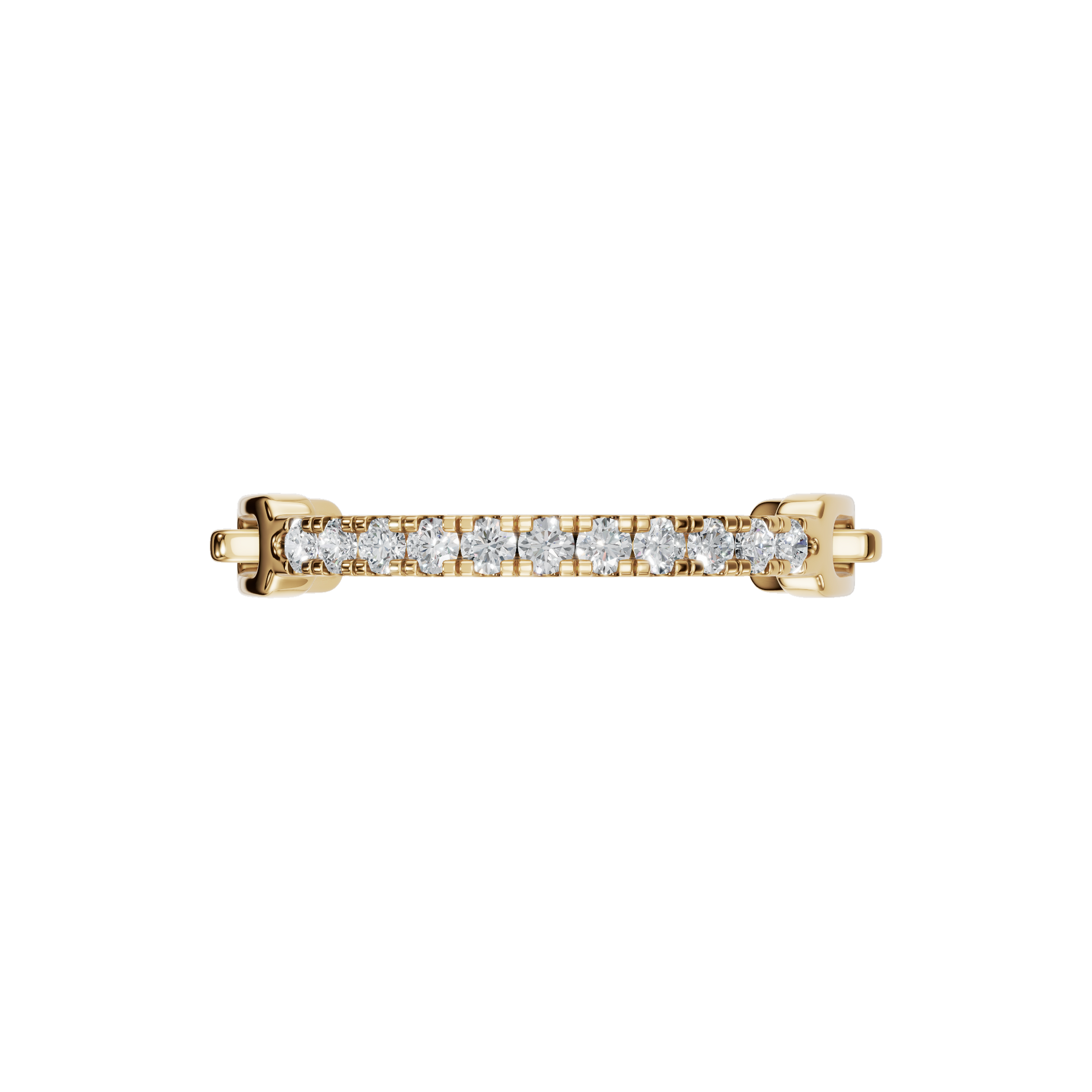 Round Diamond Knot Ring in Gold | Elegant Pave Diamond Statement Ring