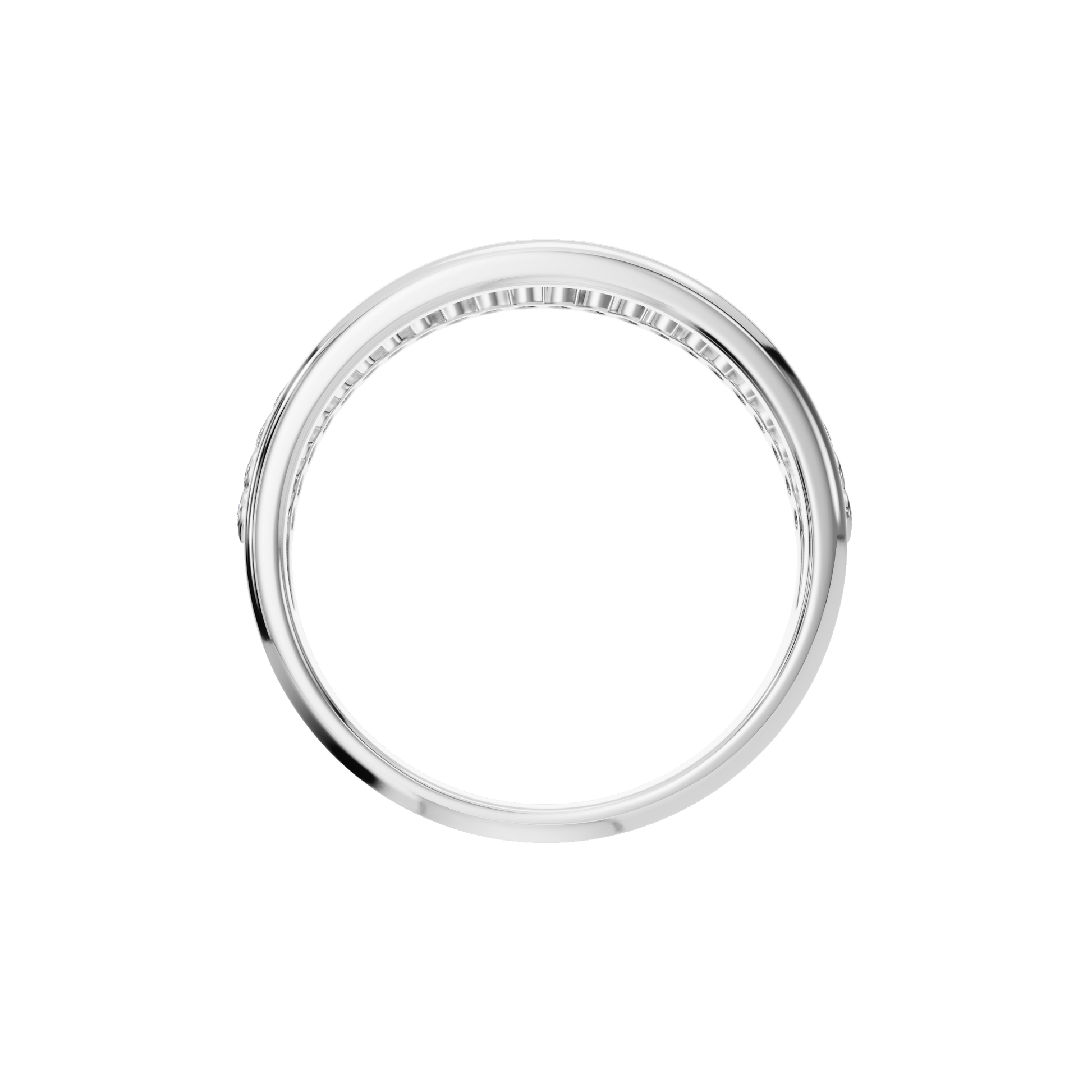 Lab Grown Diamond Contour Wedding Band