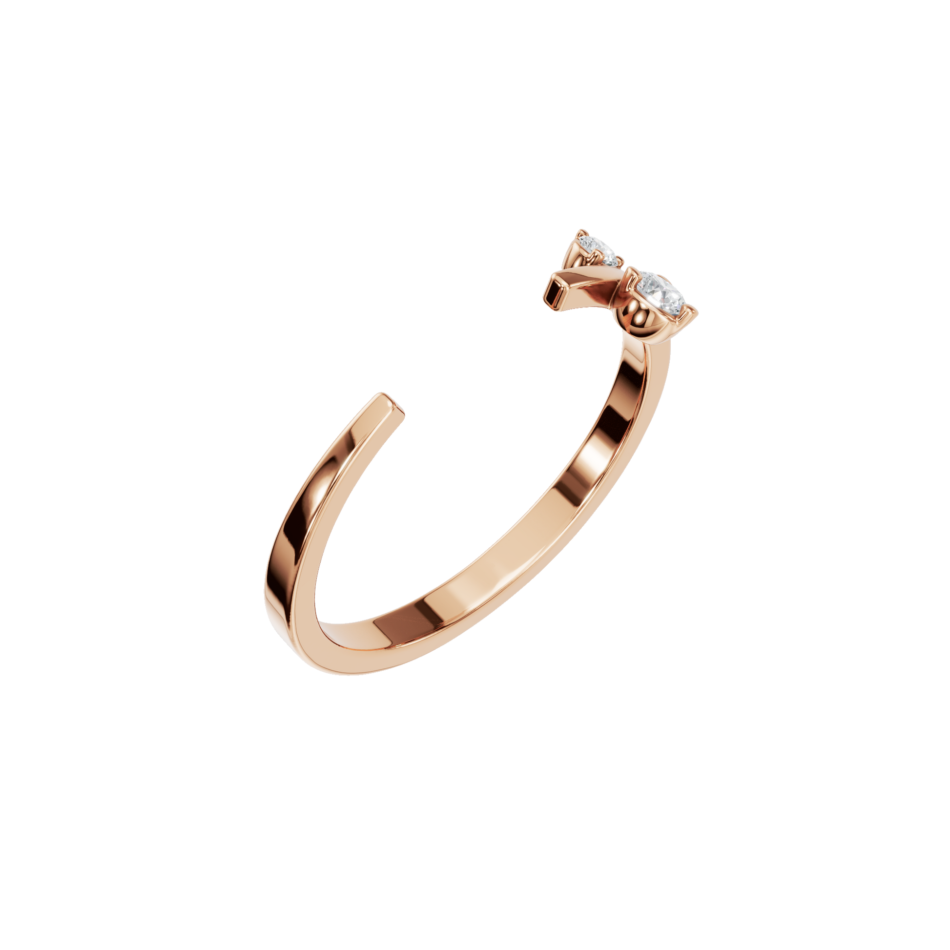 Open Diamond Accent Ring