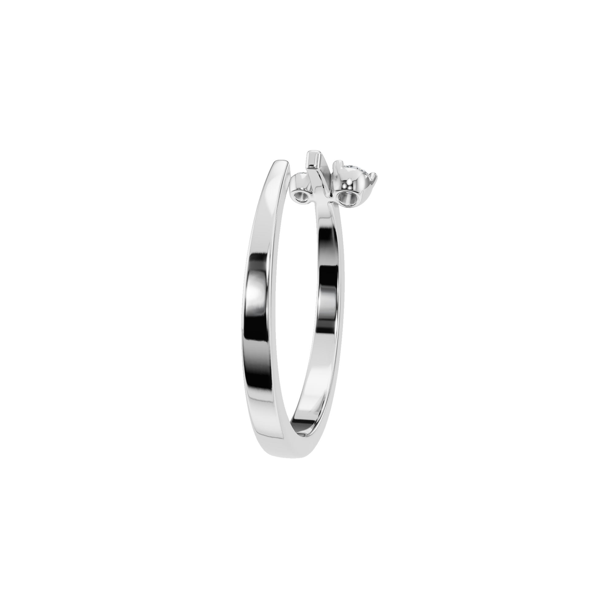 Open Diamond Accent Ring