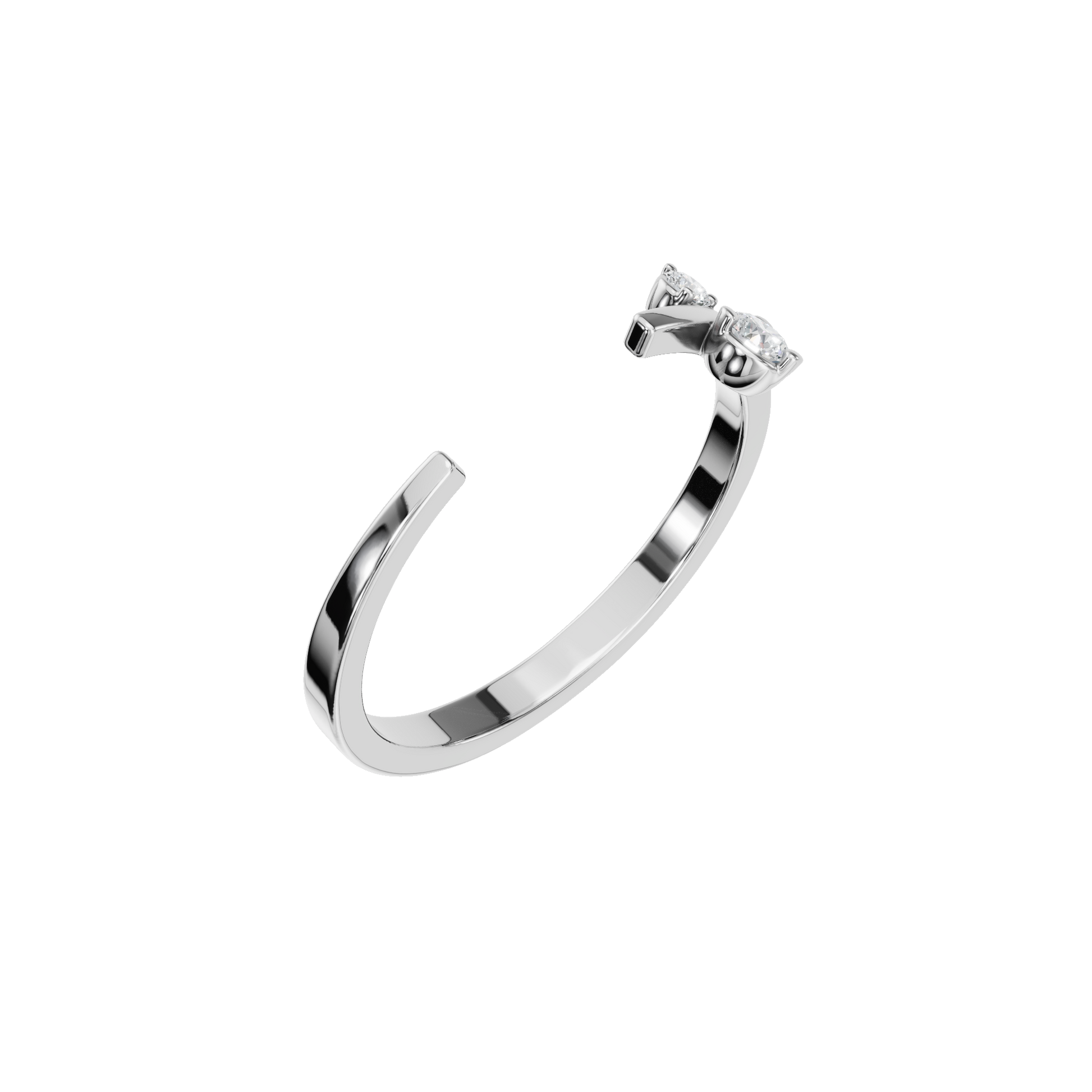 Open Diamond Accent Ring