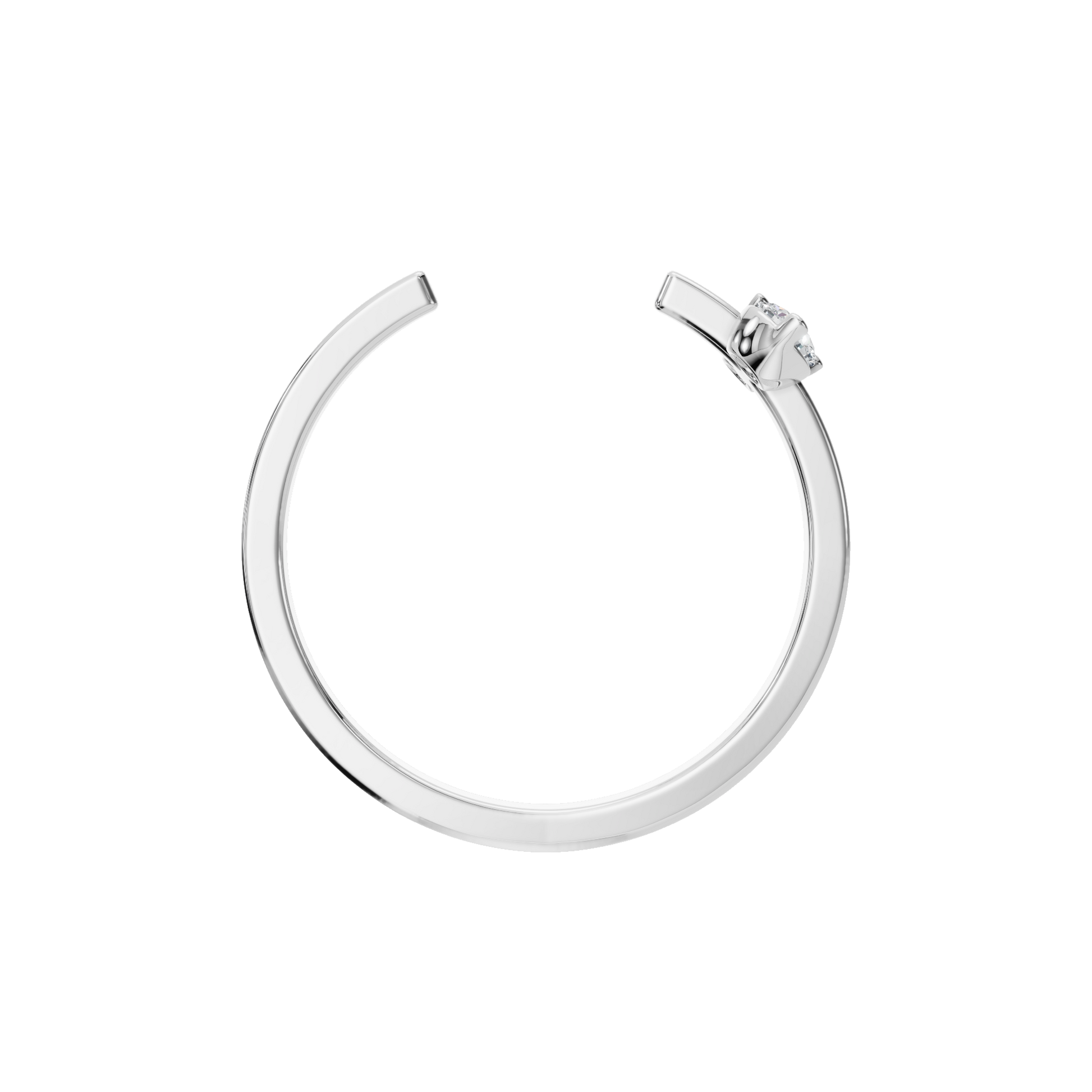 Open Diamond Accent Ring