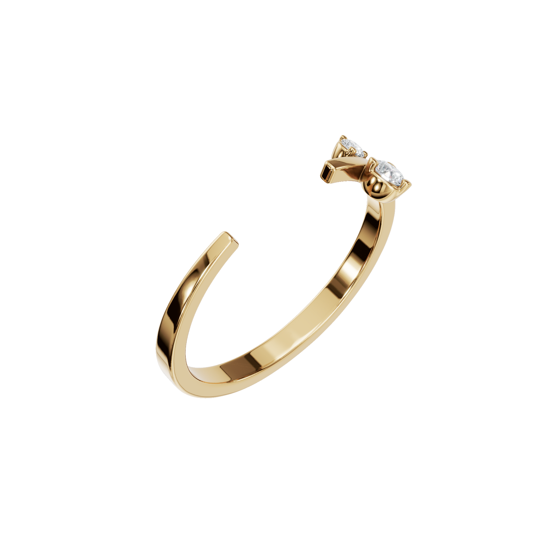 Open Diamond Accent Ring