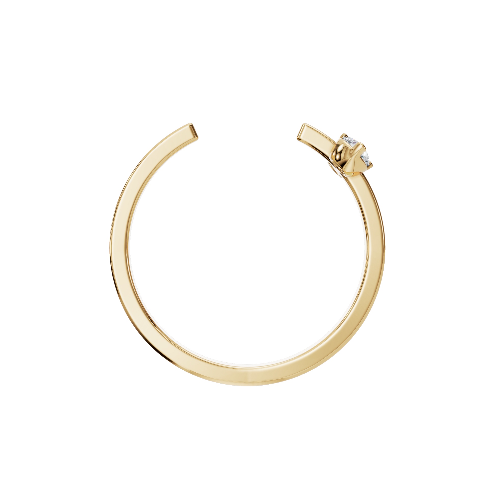 Open Diamond Accent Ring