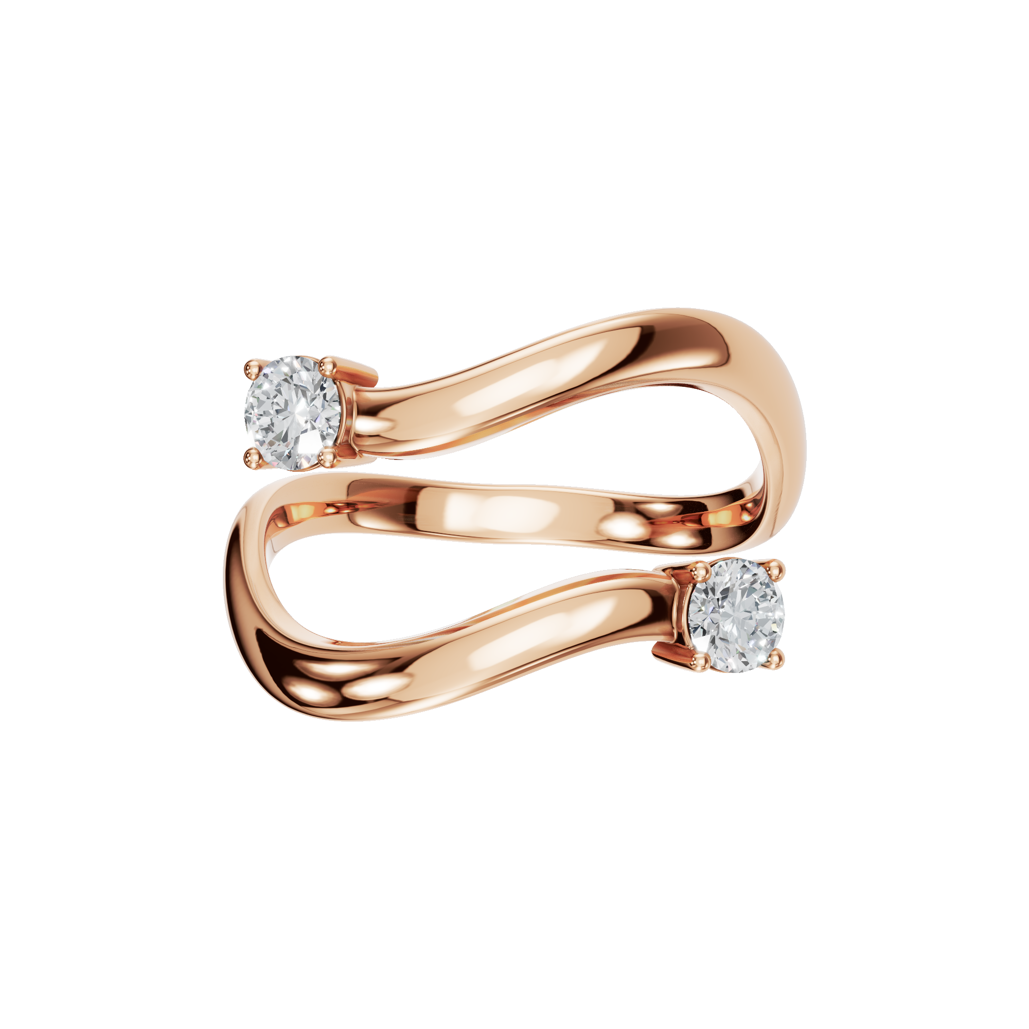 Timeless Curve Lab Grown Diamond Ring