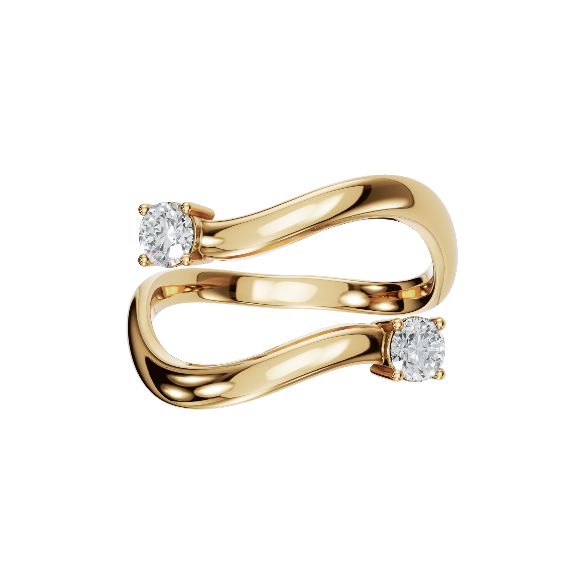 Timeless Curve Lab Grown Diamond Ring