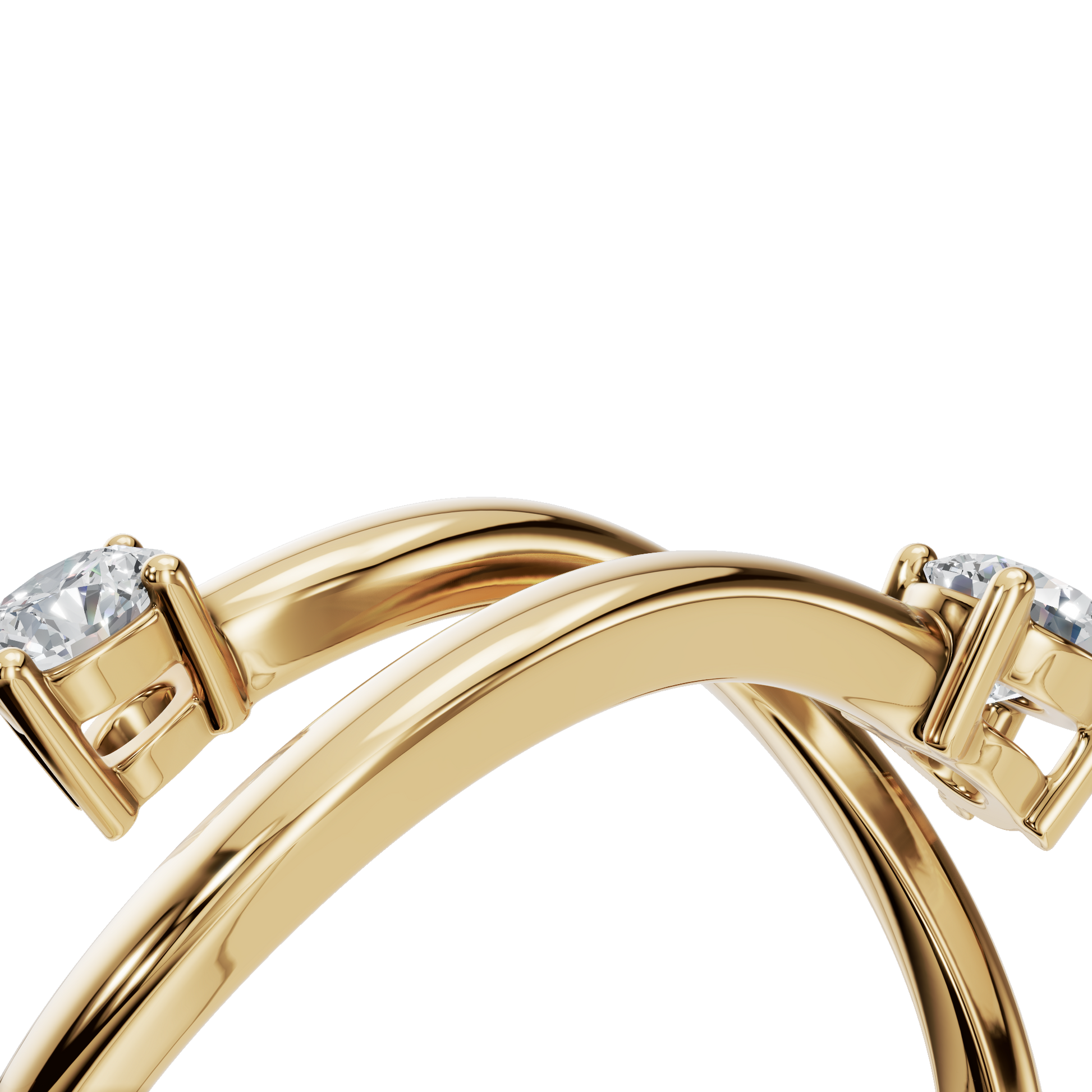 Timeless Curve Lab Grown Diamond Ring