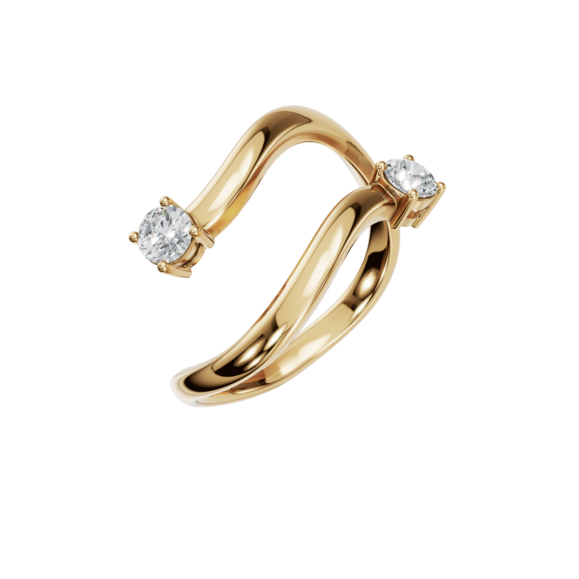 Timeless Curve Lab Grown Diamond Ring