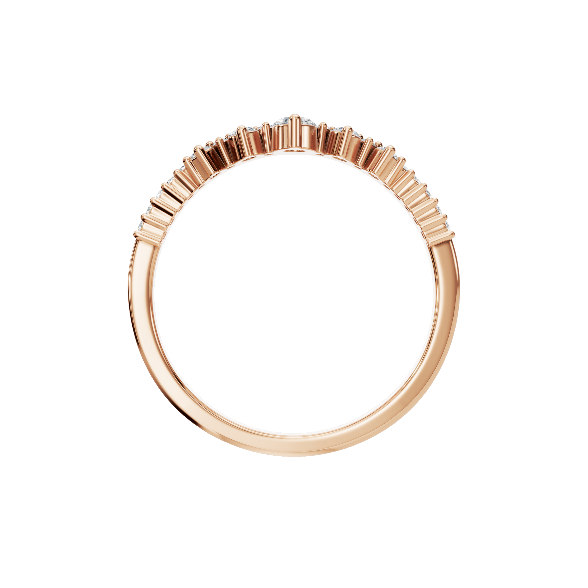 Modern Classic Diamond Band with Soft Graduated Sparkle