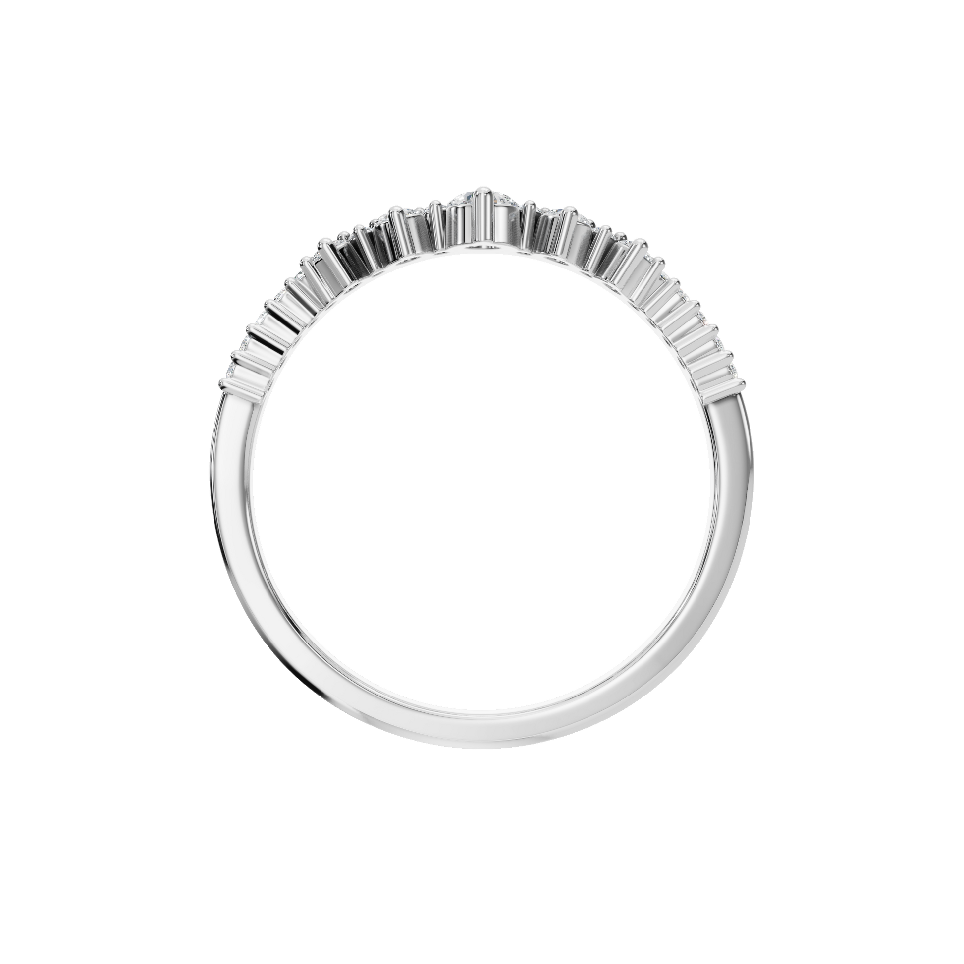 Modern Classic Diamond Band with Soft Graduated Sparkle