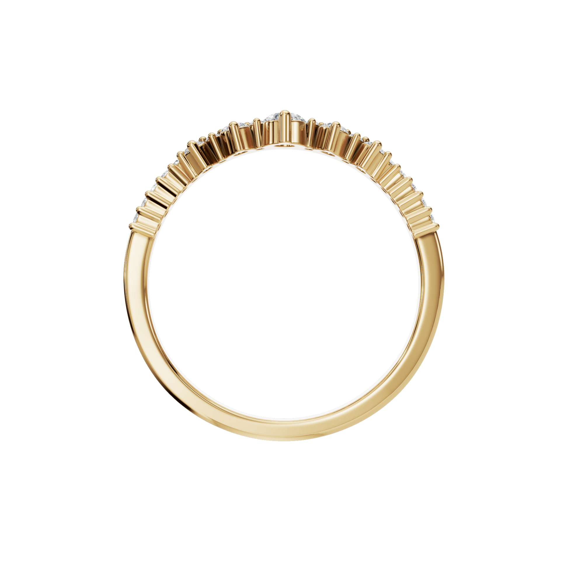 Modern Classic Diamond Band with Soft Graduated Sparkle