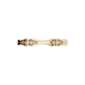 Modern Sculptural Lab Diamond Wedding Ring Band in Gold