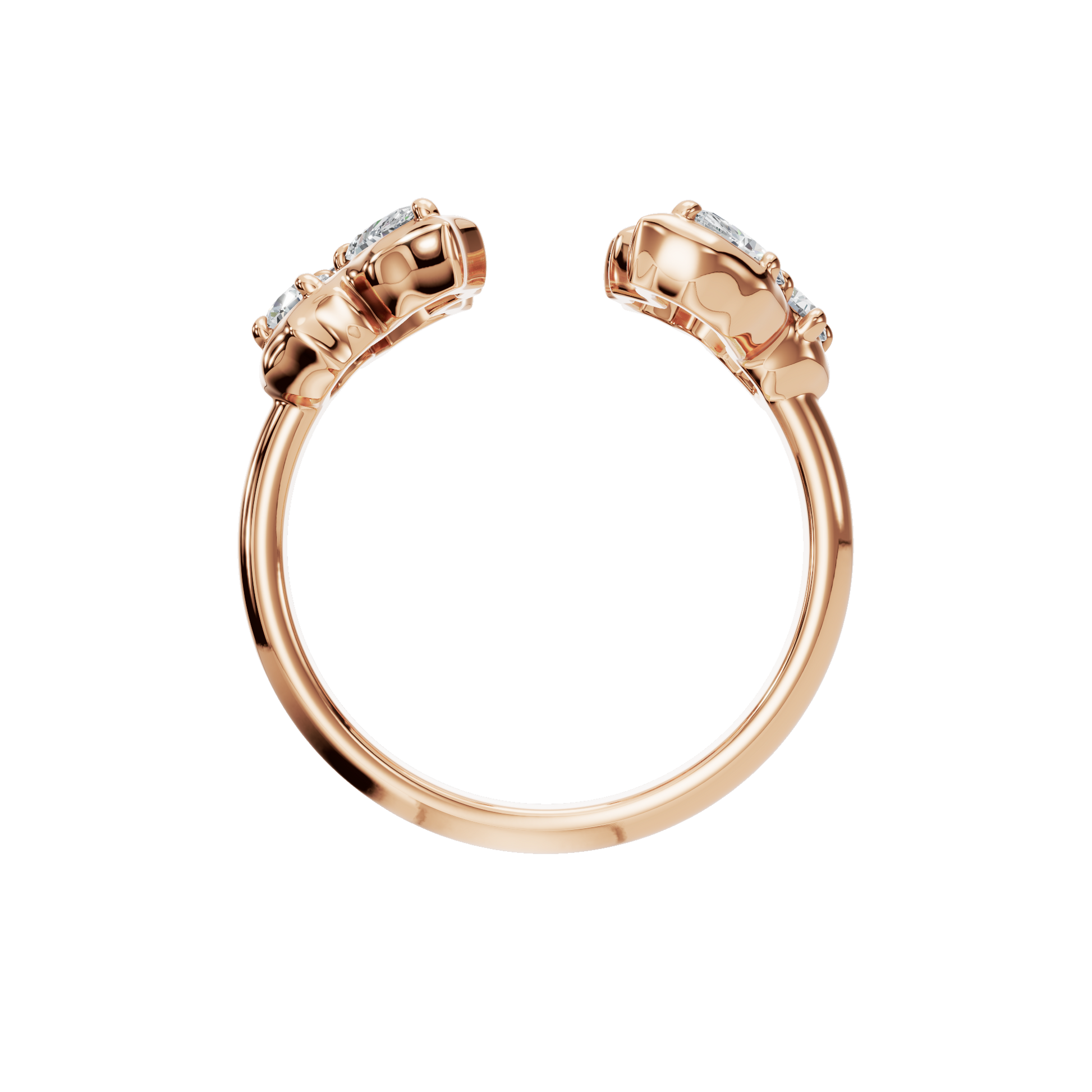 0.76 CTW Diamond Ring – Sculptural Cluster Design in Gold | AYA Fine Jewelry