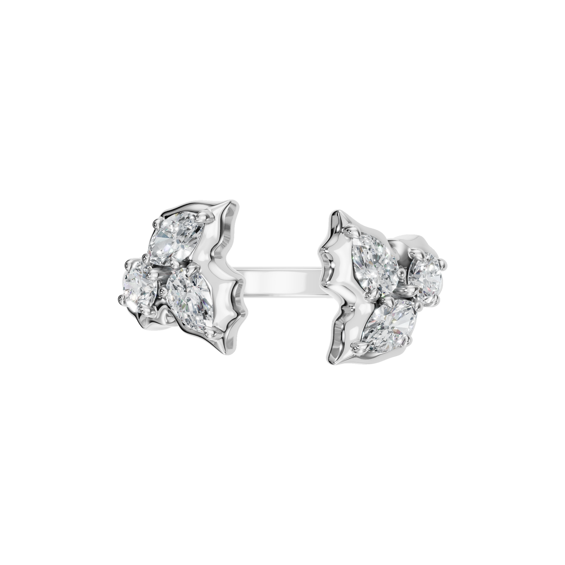 0.76 CTW Diamond Ring – Sculptural Cluster Design in Gold | AYA Fine Jewelry