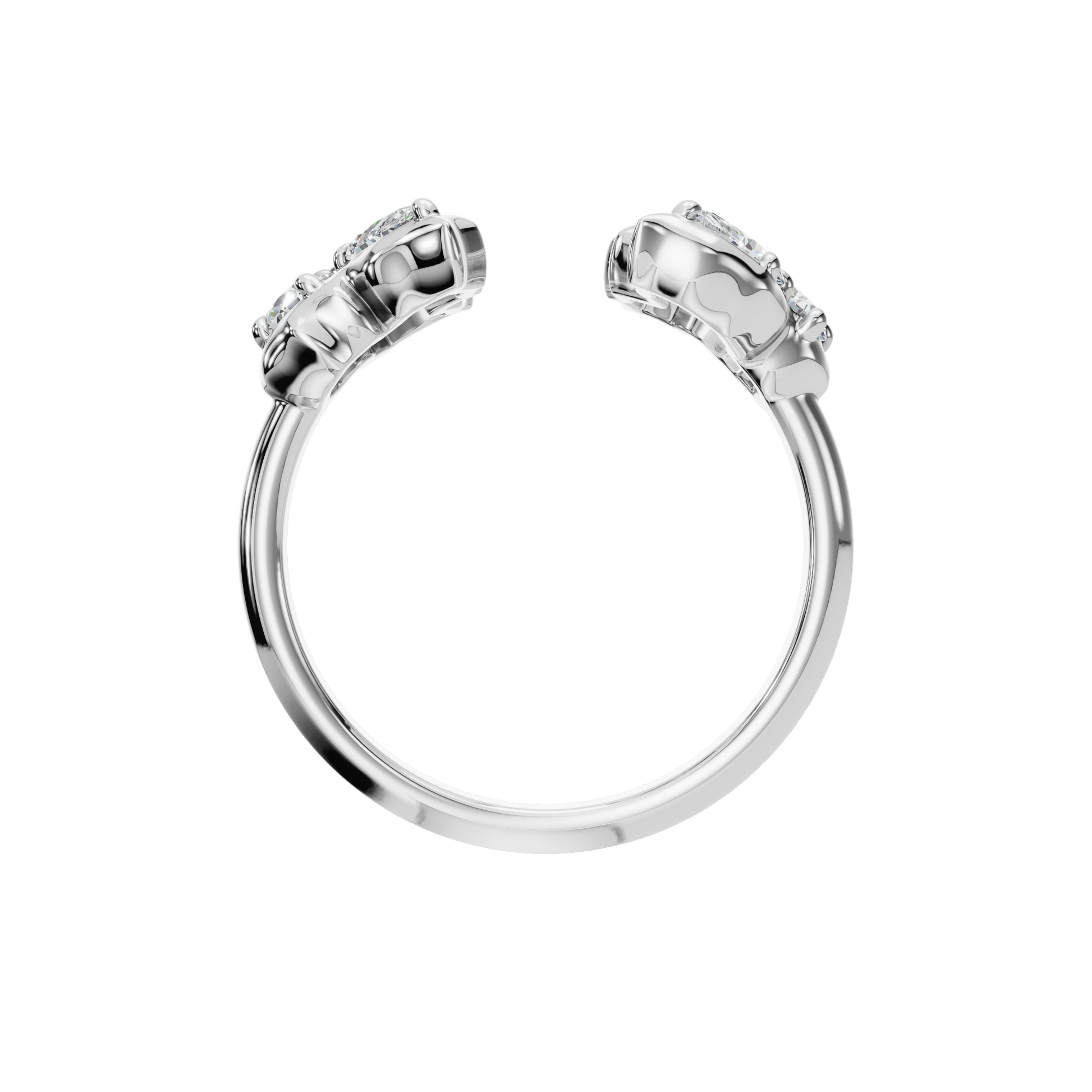 0.76 CTW Diamond Ring – Sculptural Cluster Design in Gold | AYA Fine Jewelry