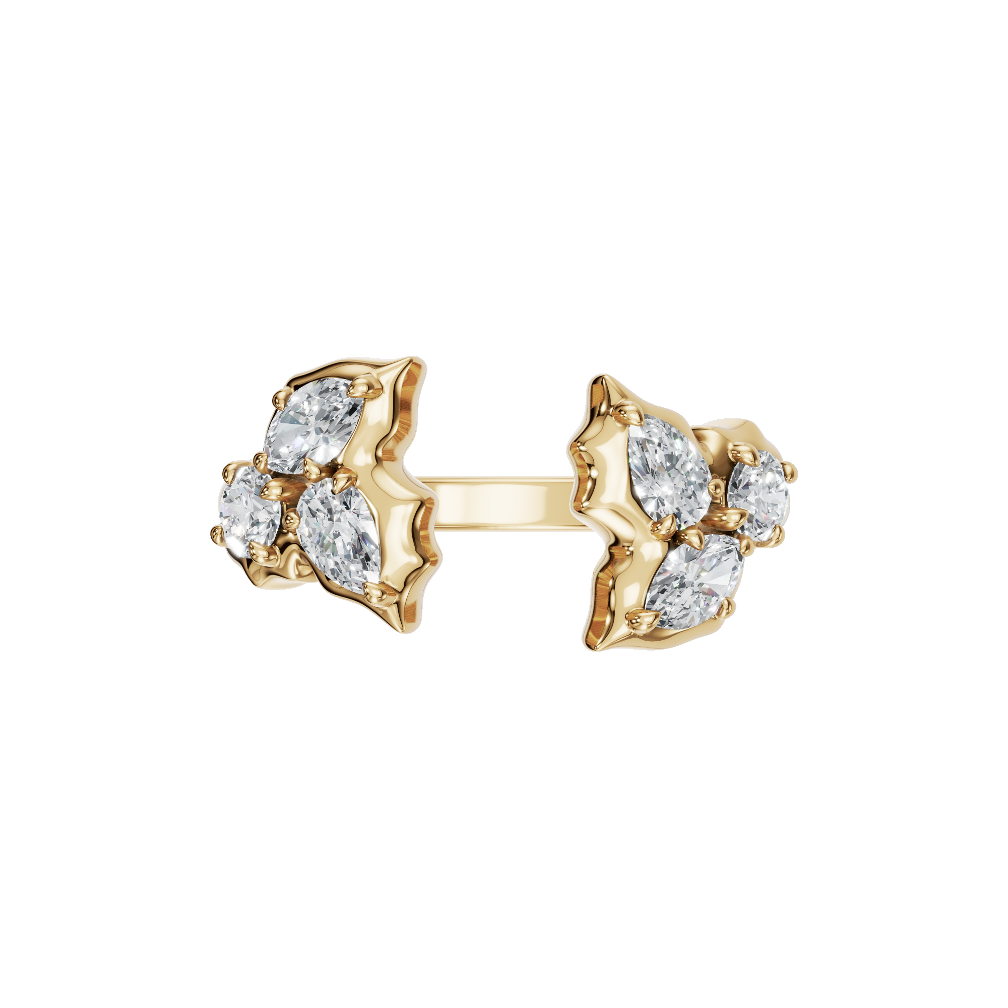 Fashion Forward Floral Lab Grown Diamond Ring