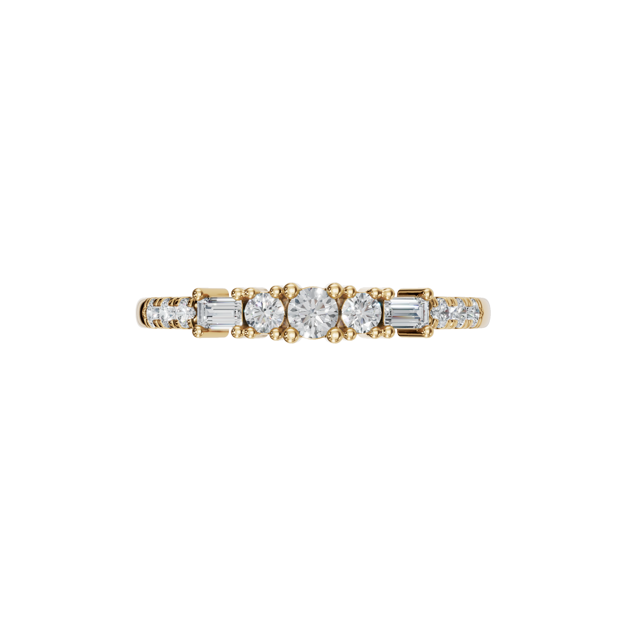Minimal Diamond Cluster Band | Signature Fine Jewelry Everyday Ring
