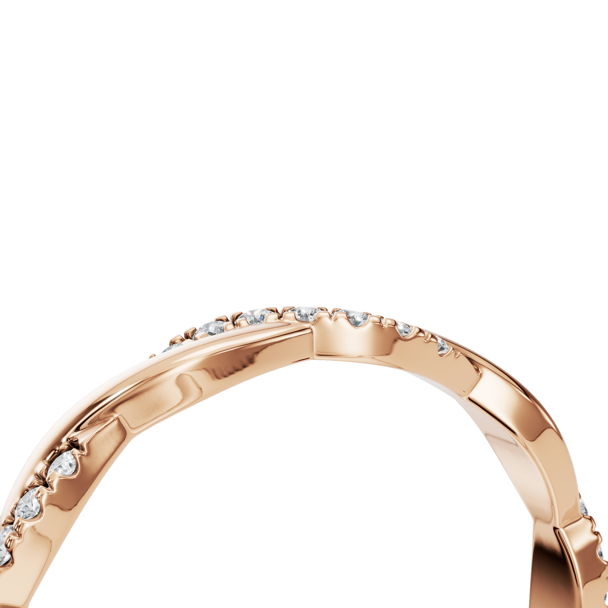 Classic Lab Grown Diamond Twist Band – Meaningful Gift for Valentine’s Day