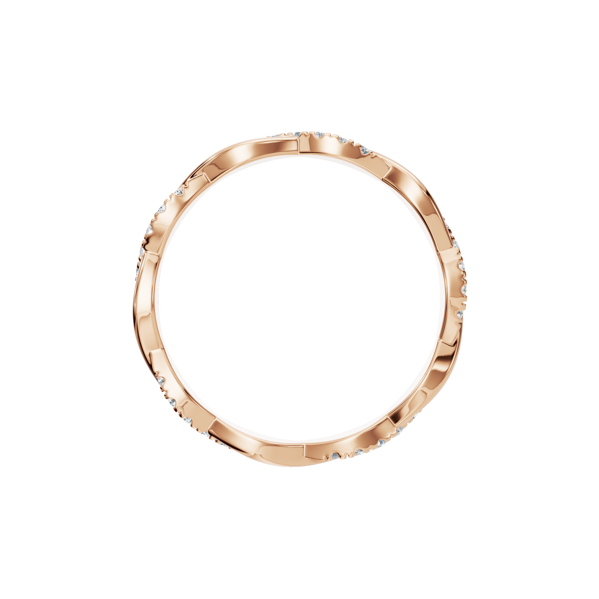 Classic Lab Grown Diamond Twist Band – Meaningful Gift for Valentine’s Day