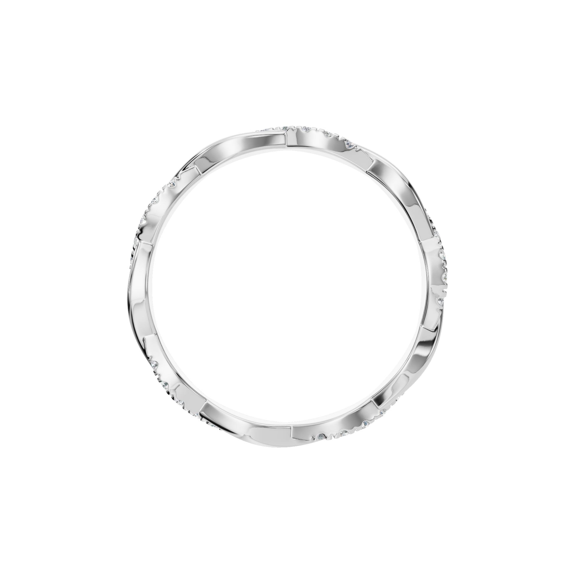 Classic Lab Grown Diamond Twist Band – Meaningful Gift for Valentine’s Day