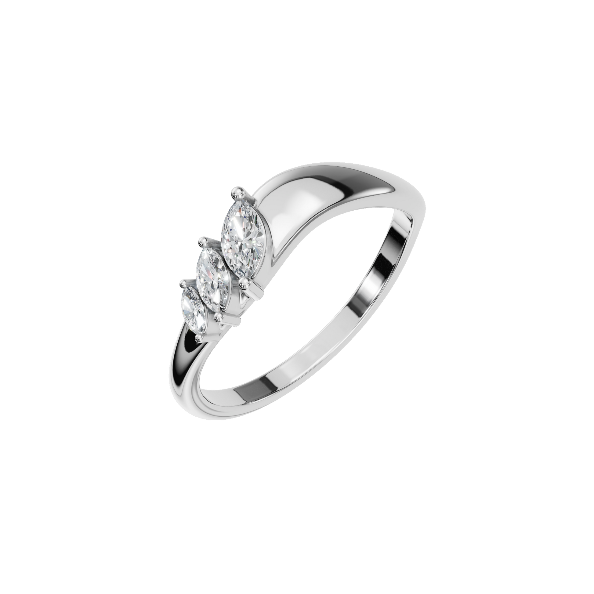 Lab Grown Marquise Diamond Ring
