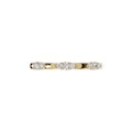 Round Brilliant Lab Diamond Cluster Wedding Band in Gold