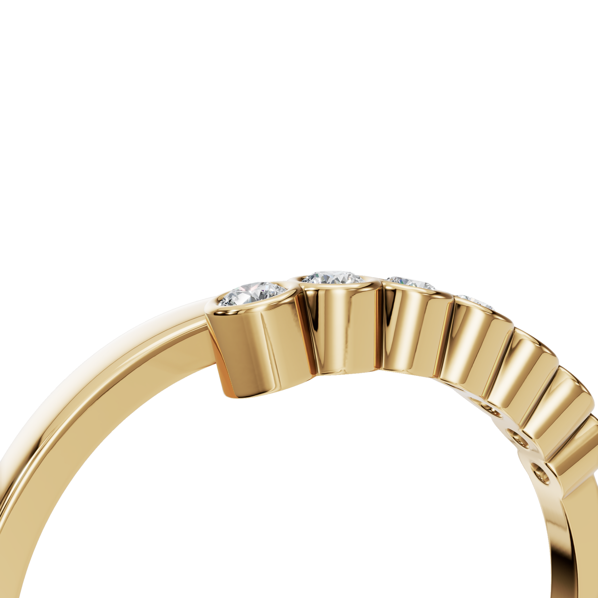 Graceful Lab Grown Diamond Band – Thoughtful Gift for Mom