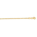 14K Yellow Gold 1.8mm Rope Chain Necklace