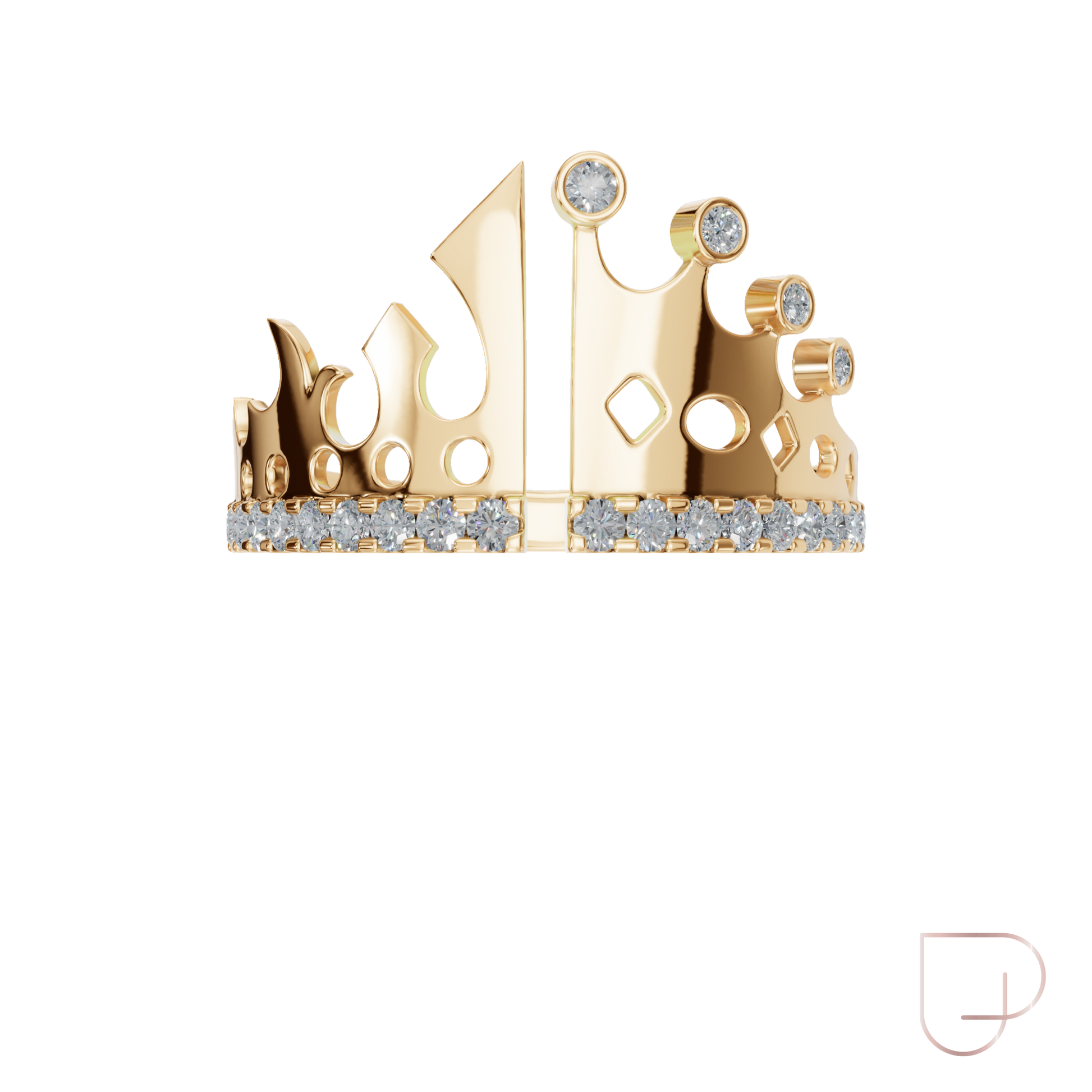 Imperial Crown-Inspired Lab Grown Diamond Ring